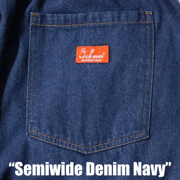 CHEF PANTS SEMIWIDE DENIM - NAVY