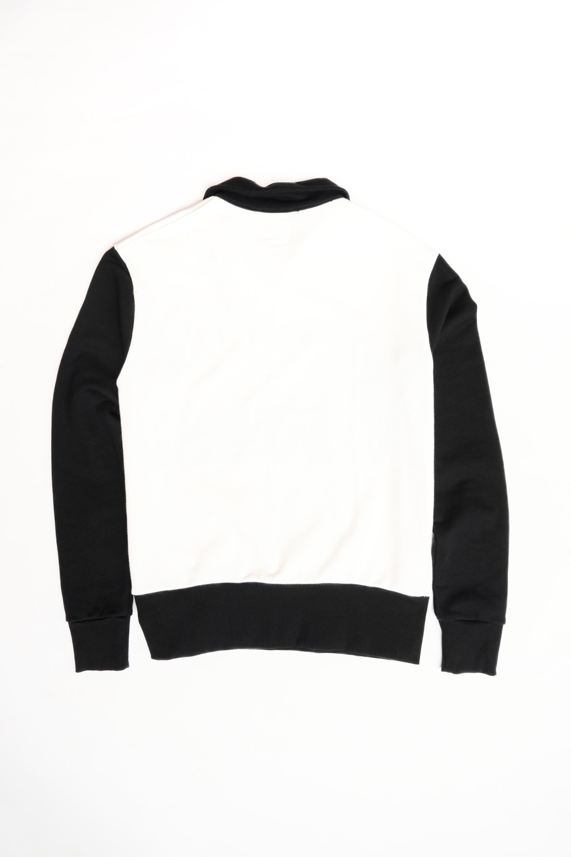 ORIGINAL ZIP PULLOVER - WHITE/BLACK