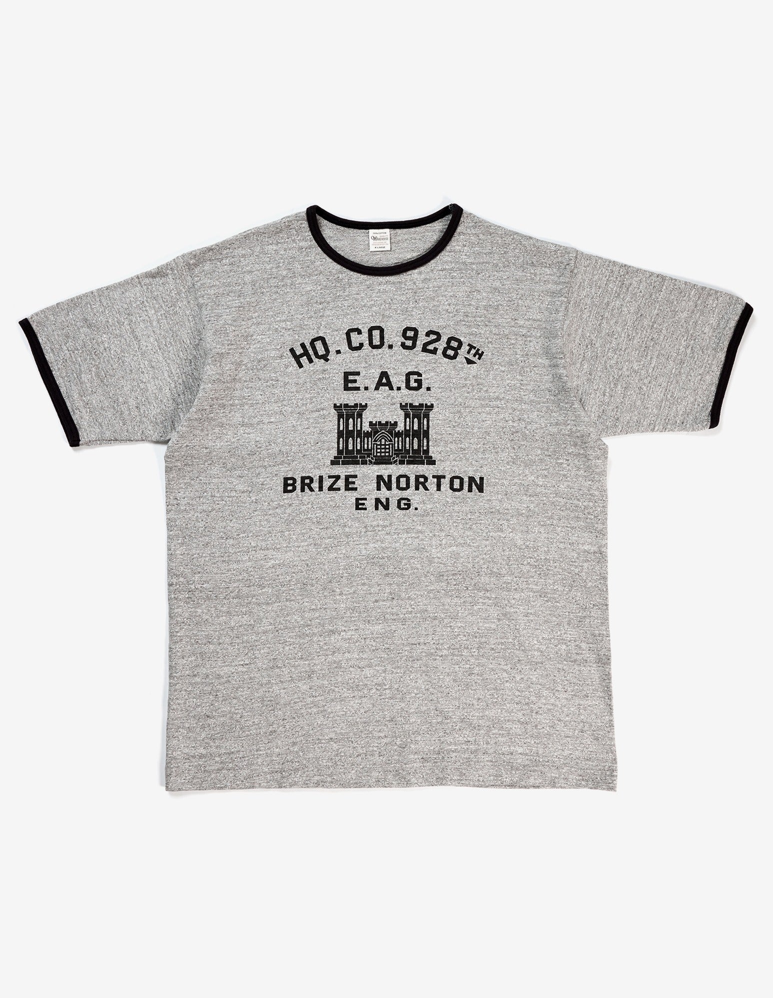 4059 RINGER TEE BRIZE NORTON - HEATHER GRAY/BLACK
