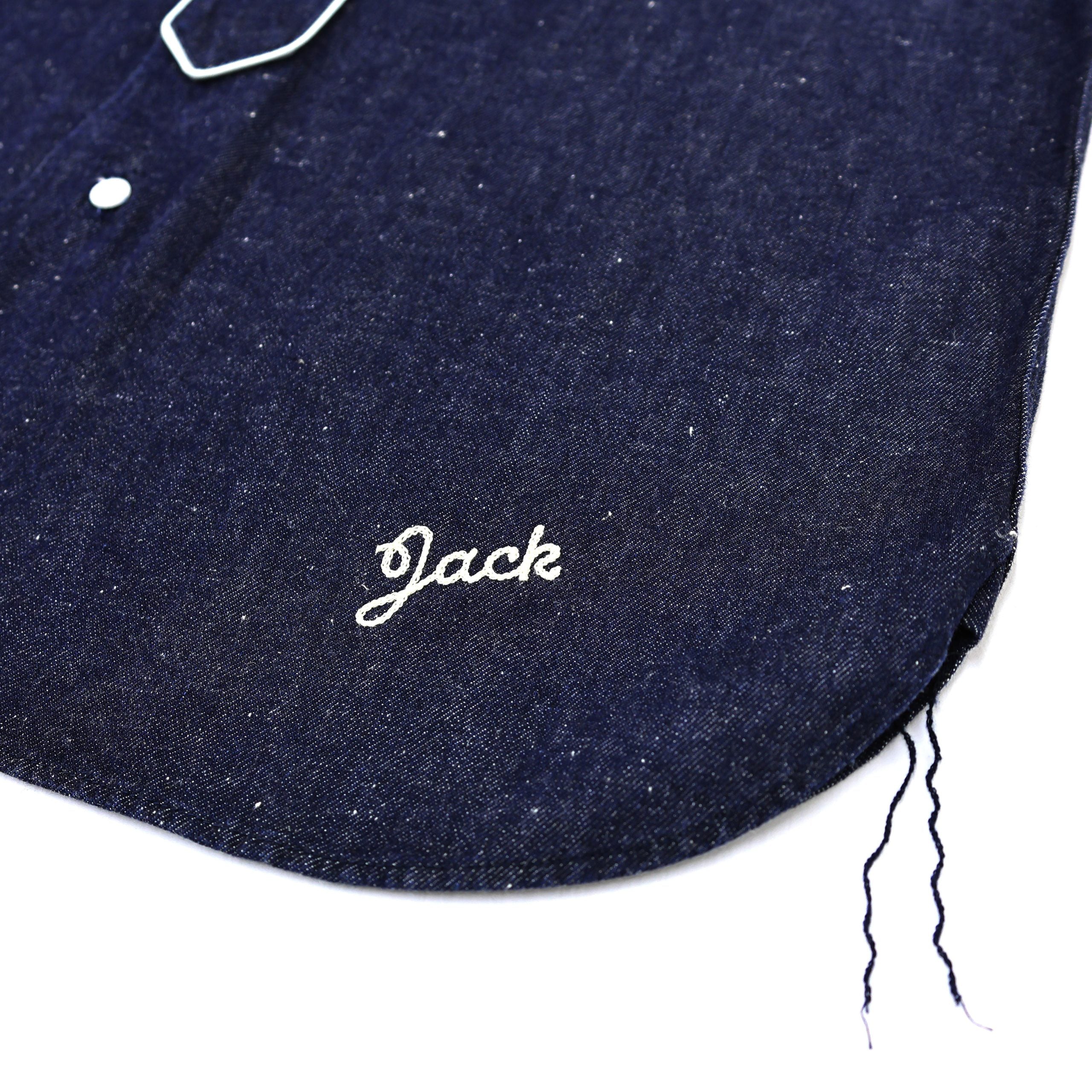 F3490 DENIM BASEBALL SHIRT - INDIGO