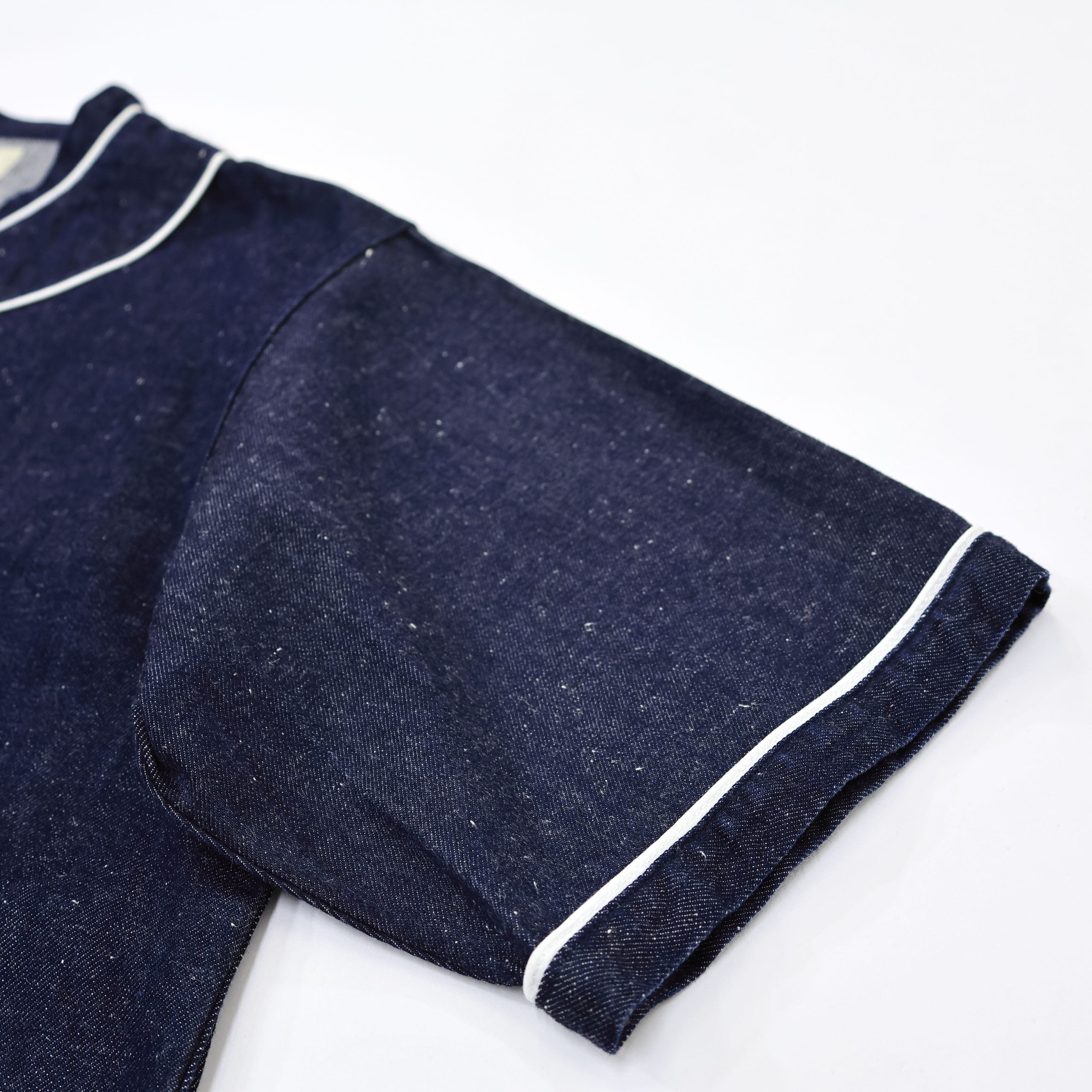 F3490 DENIM BASEBALL SHIRT - INDIGO