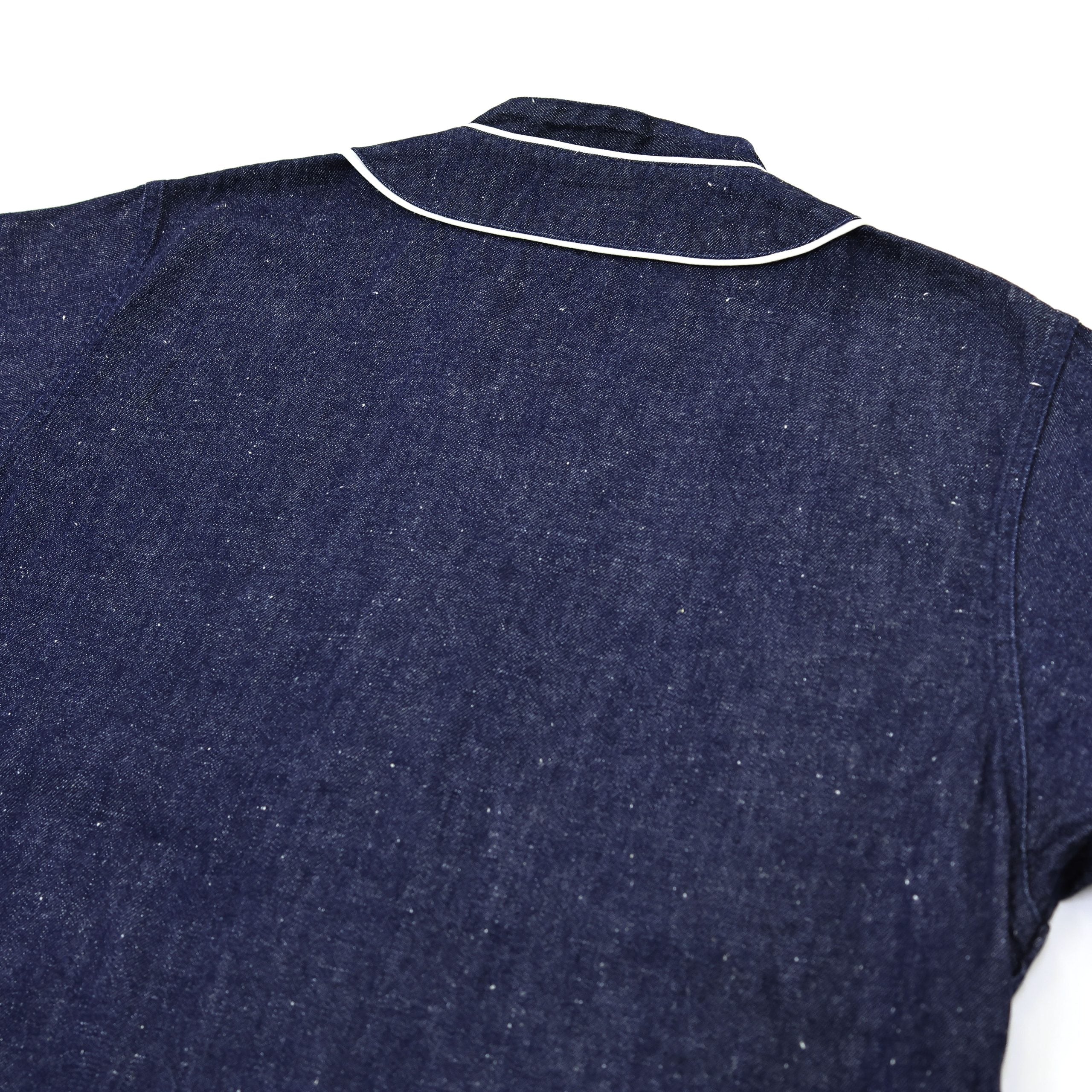 F3490 DENIM BASEBALL SHIRT - INDIGO