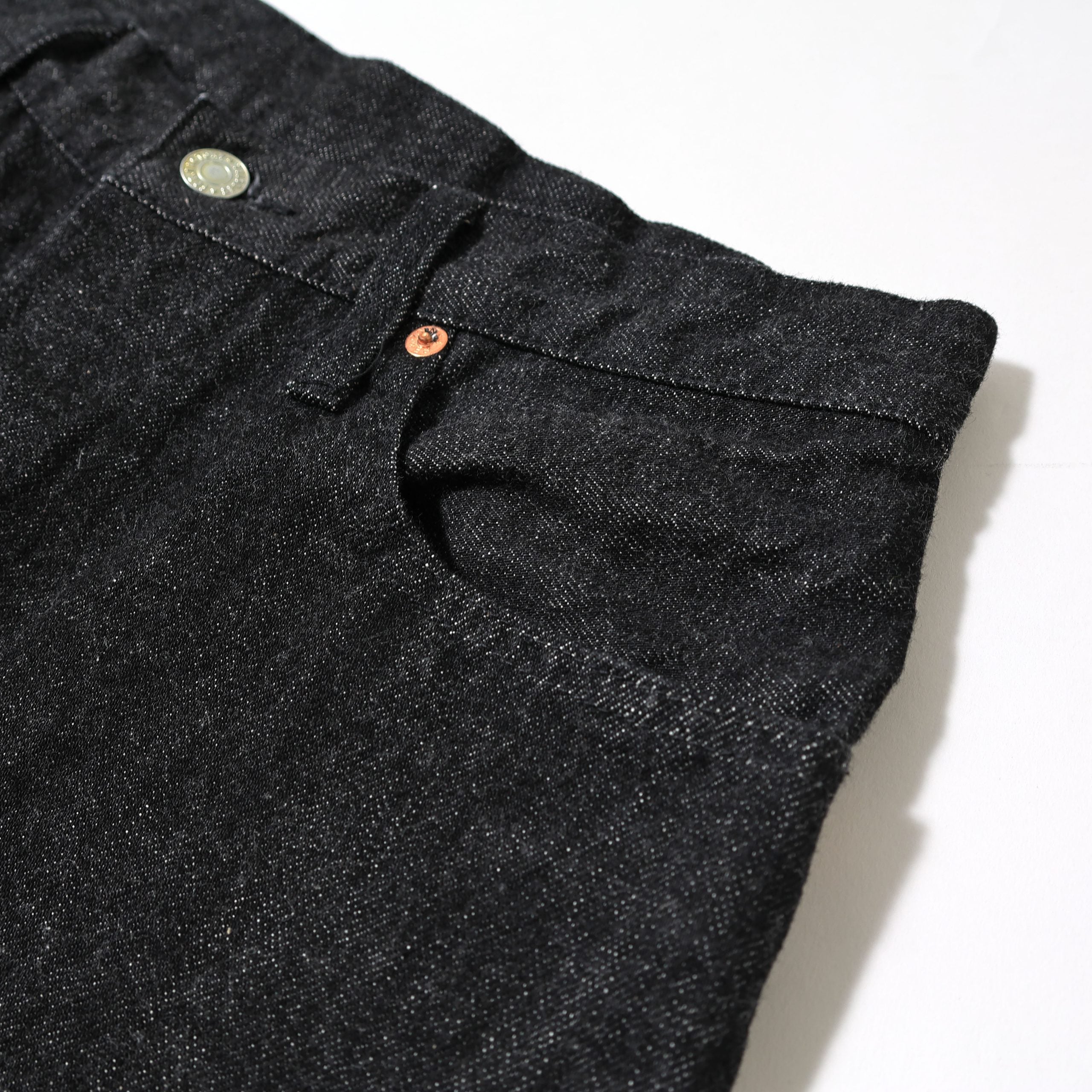 F153 SELVEDGE DENIM TAPERED 5P - BLACK