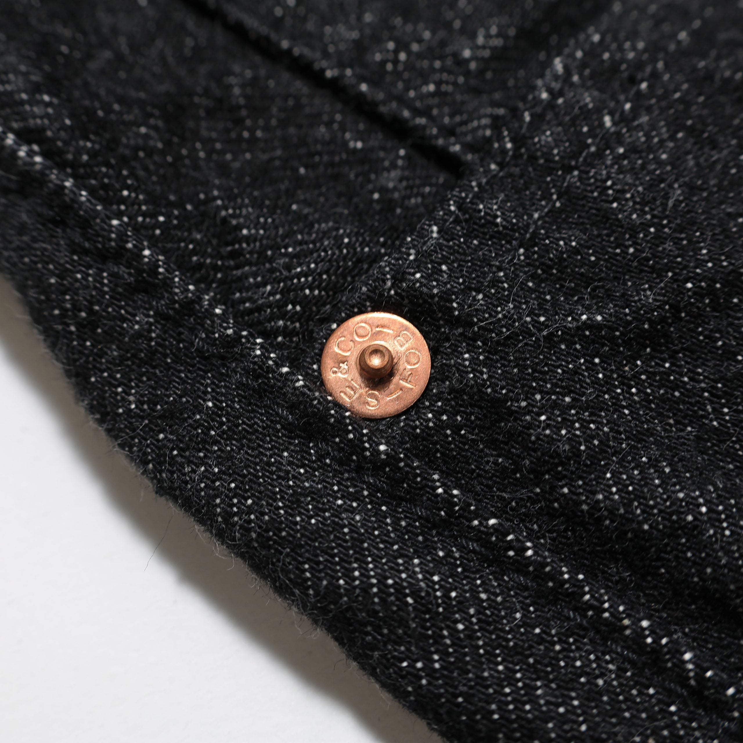 F153 SELVEDGE DENIM TAPERED 5P - BLACK
