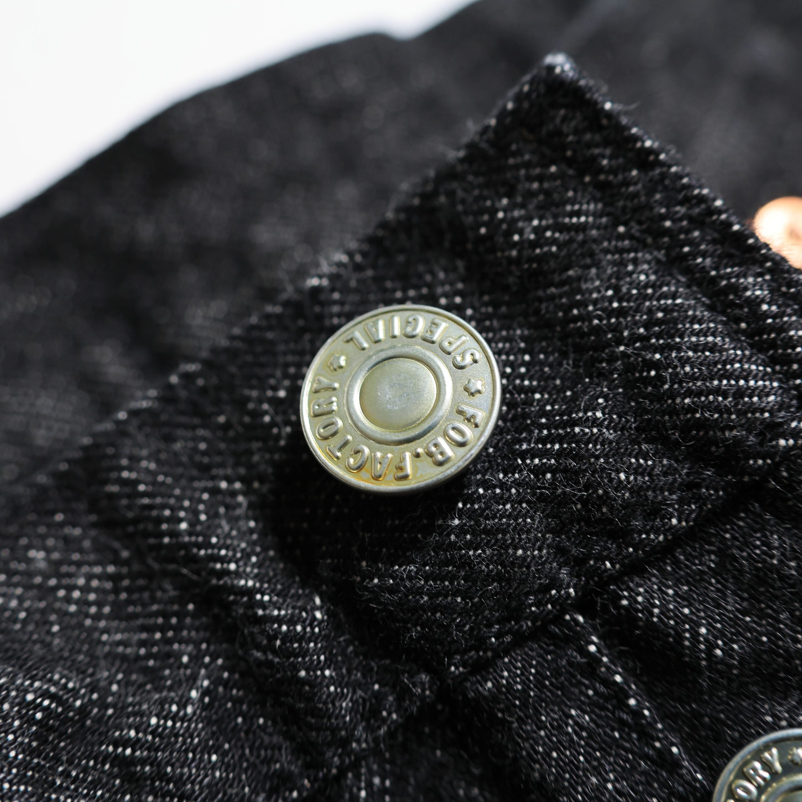 F153 SELVEDGE DENIM TAPERED 5P - BLACK