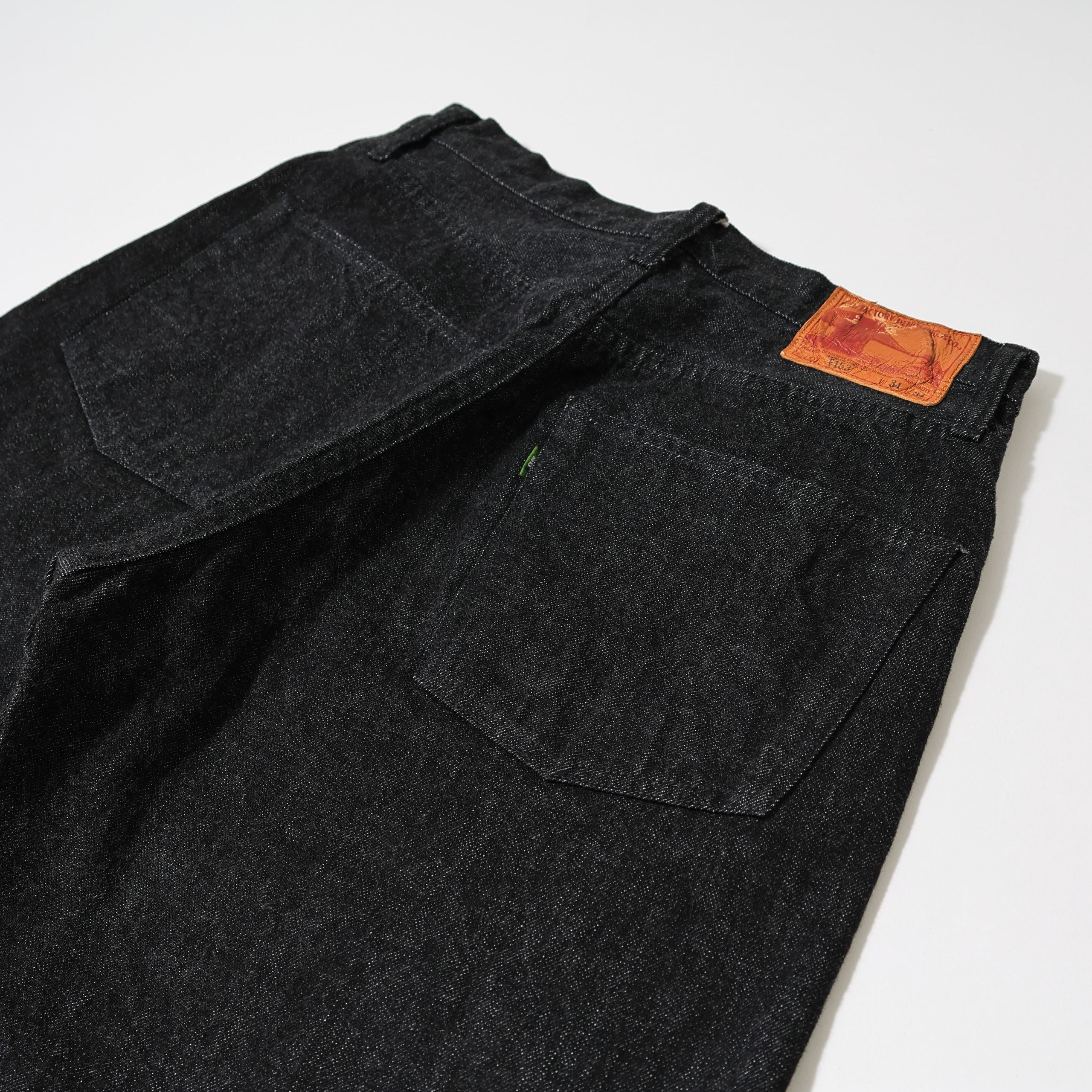 F153 SELVEDGE DENIM TAPERED 5P - BLACK