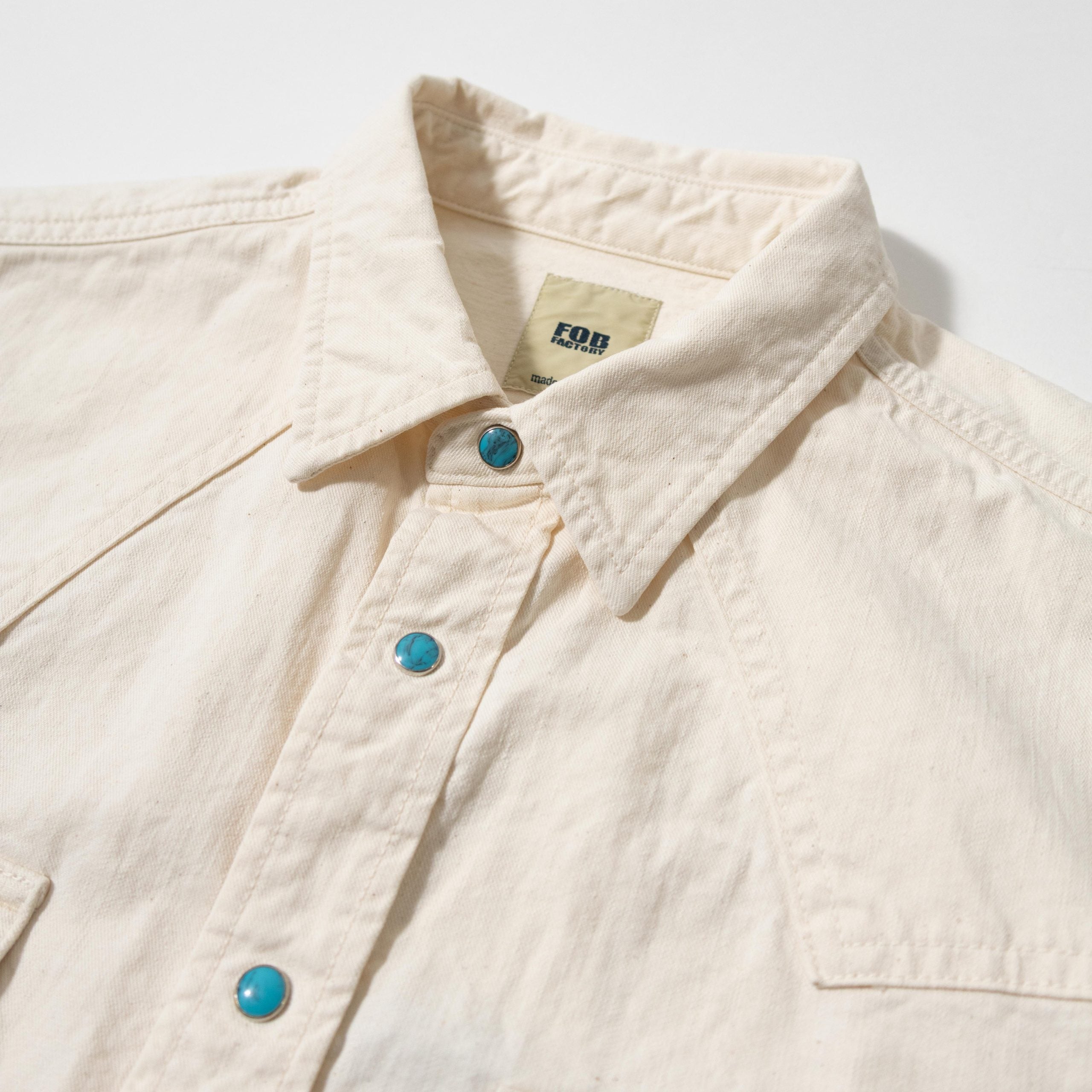 F3512 WESTERN SHIRT - ECRU