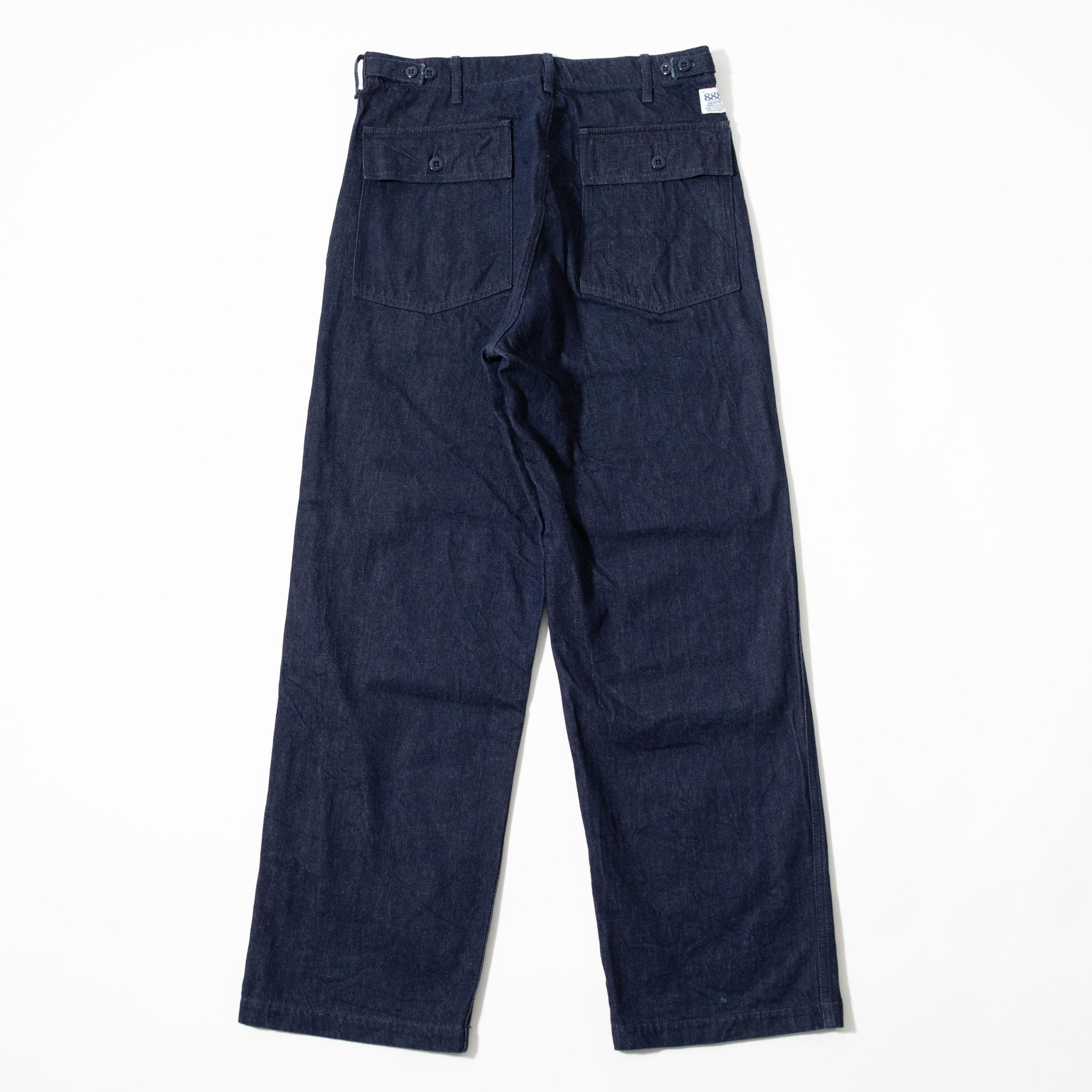 F0541 888 DENIM BAKER PANTS - INDIGO