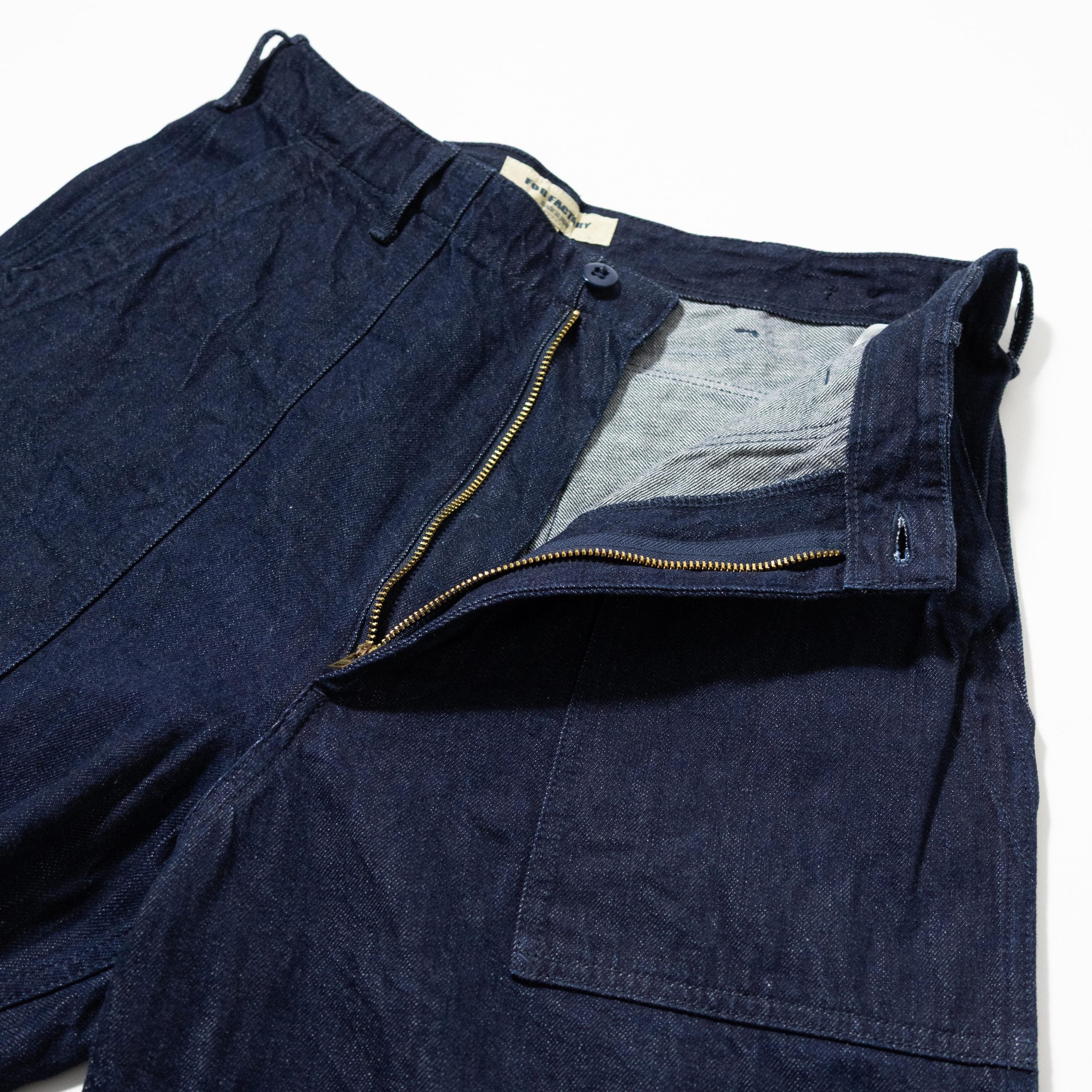 F0541 888 DENIM BAKER PANTS - INDIGO