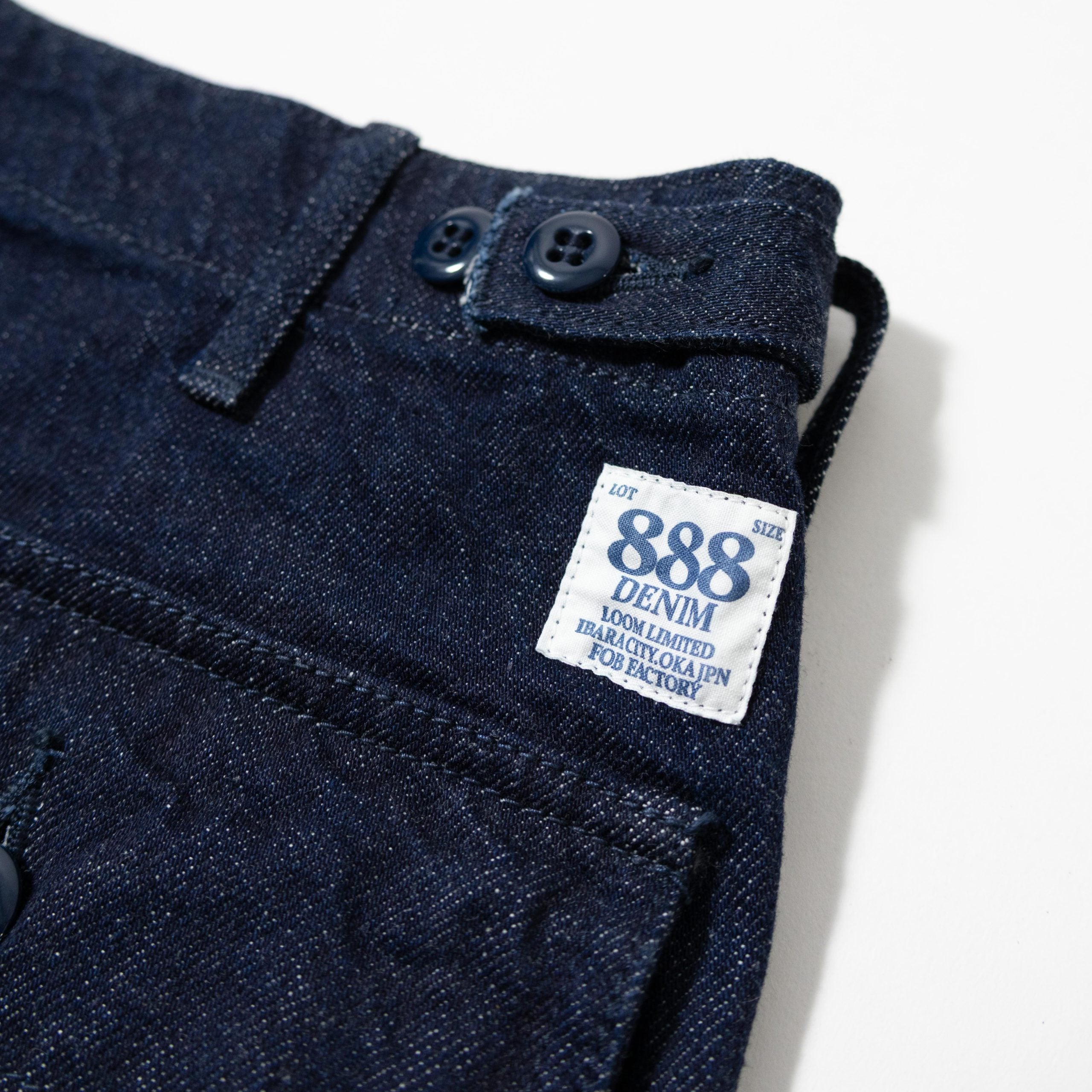 F0541 888 DENIM BAKER PANTS - INDIGO