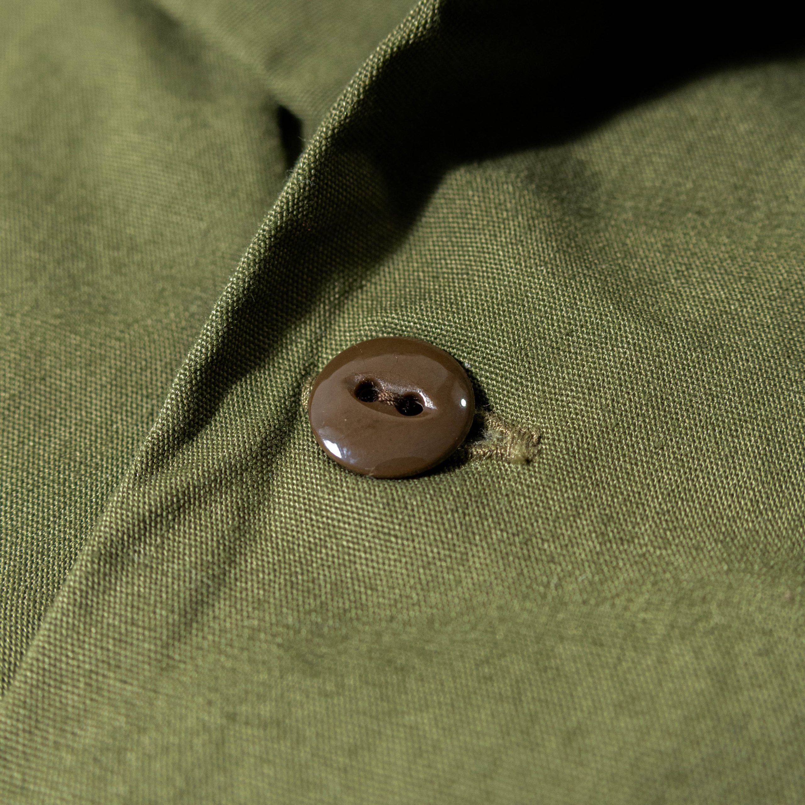 F3515 OPEN COLLAR SHIRT - OLIVE