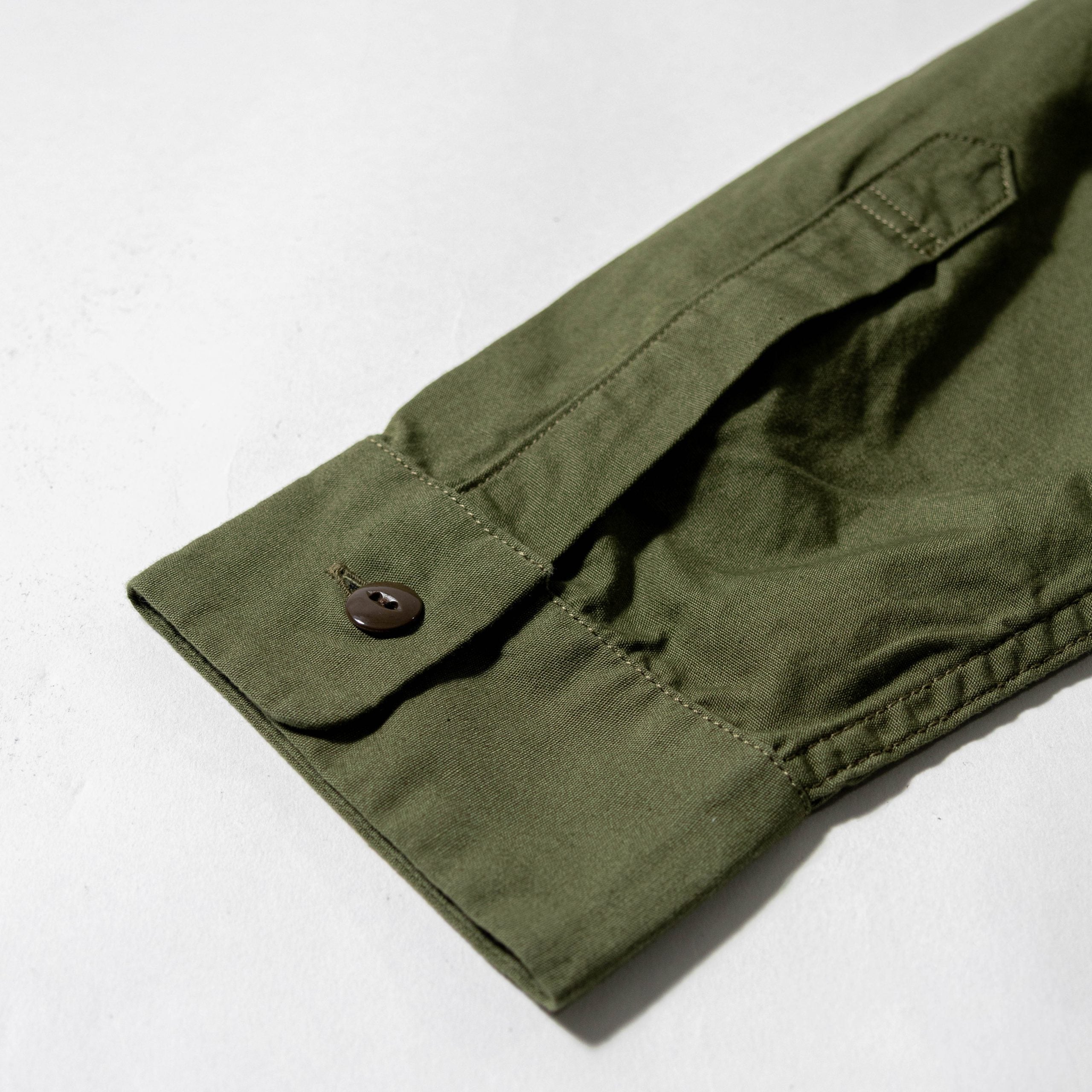 F3515 OPEN COLLAR SHIRT - OLIVE
