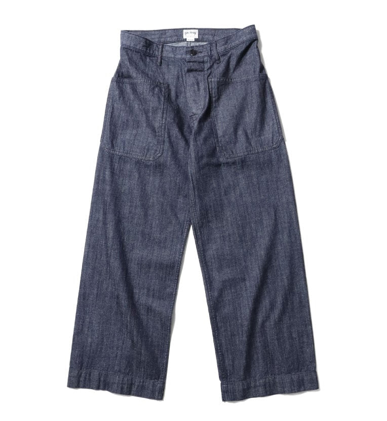 10079 USN DENIM SAILOR PANTS - INDIGO ONE WASH