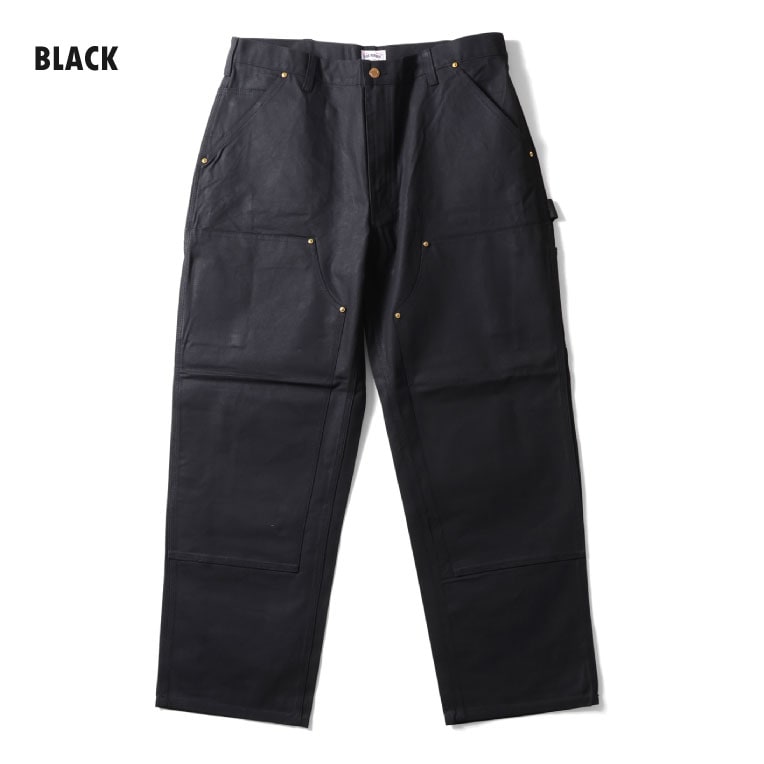 10137 DUCK DOUBLE KNEE PAINTER PANTS - BLACK