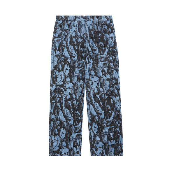 GOD S PRINTED PANTS - LIGHT WASH