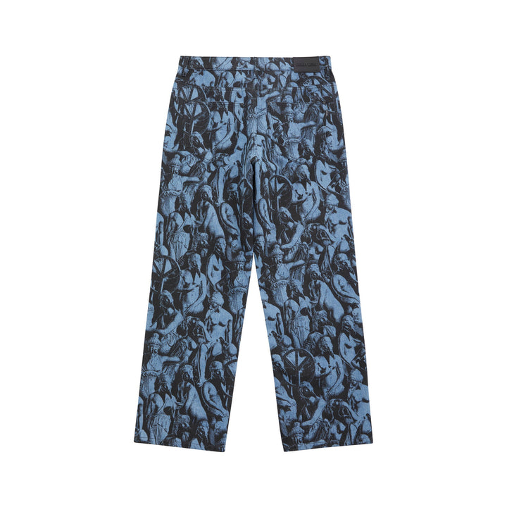 GOD S PRINTED PANTS - LIGHT WASH