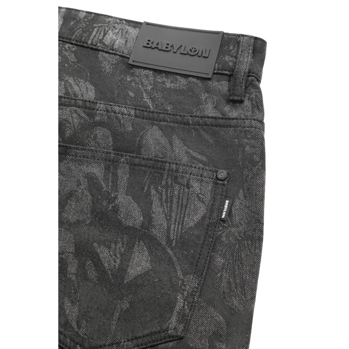 GOD S PRINTED PANTS - BLACK