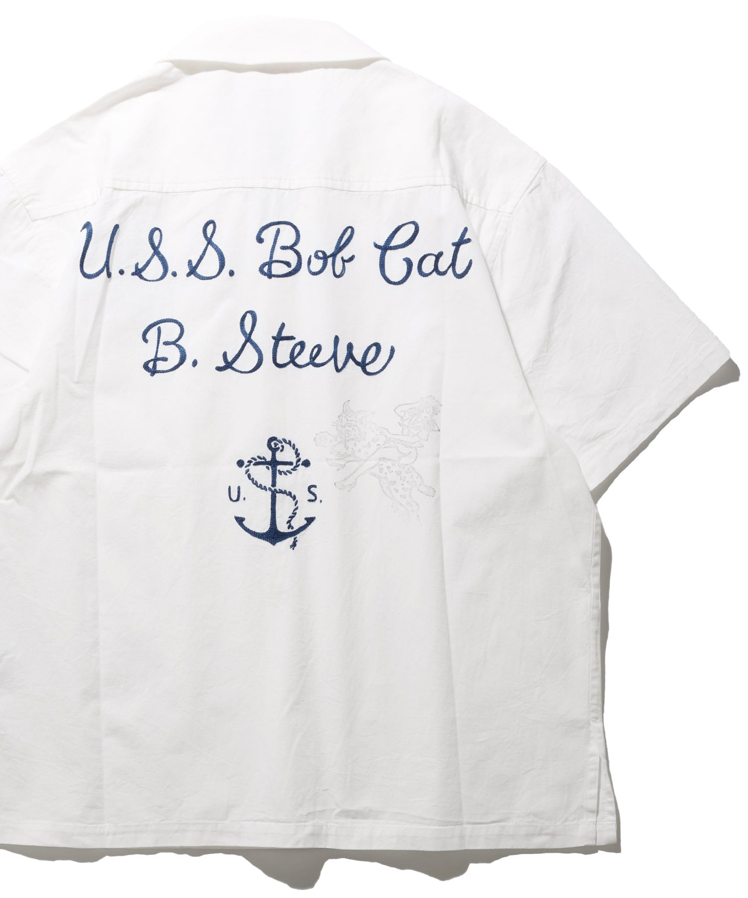 GS2549918 SHAMBRAY USS MARINE SHIRTS - OFF WHITE