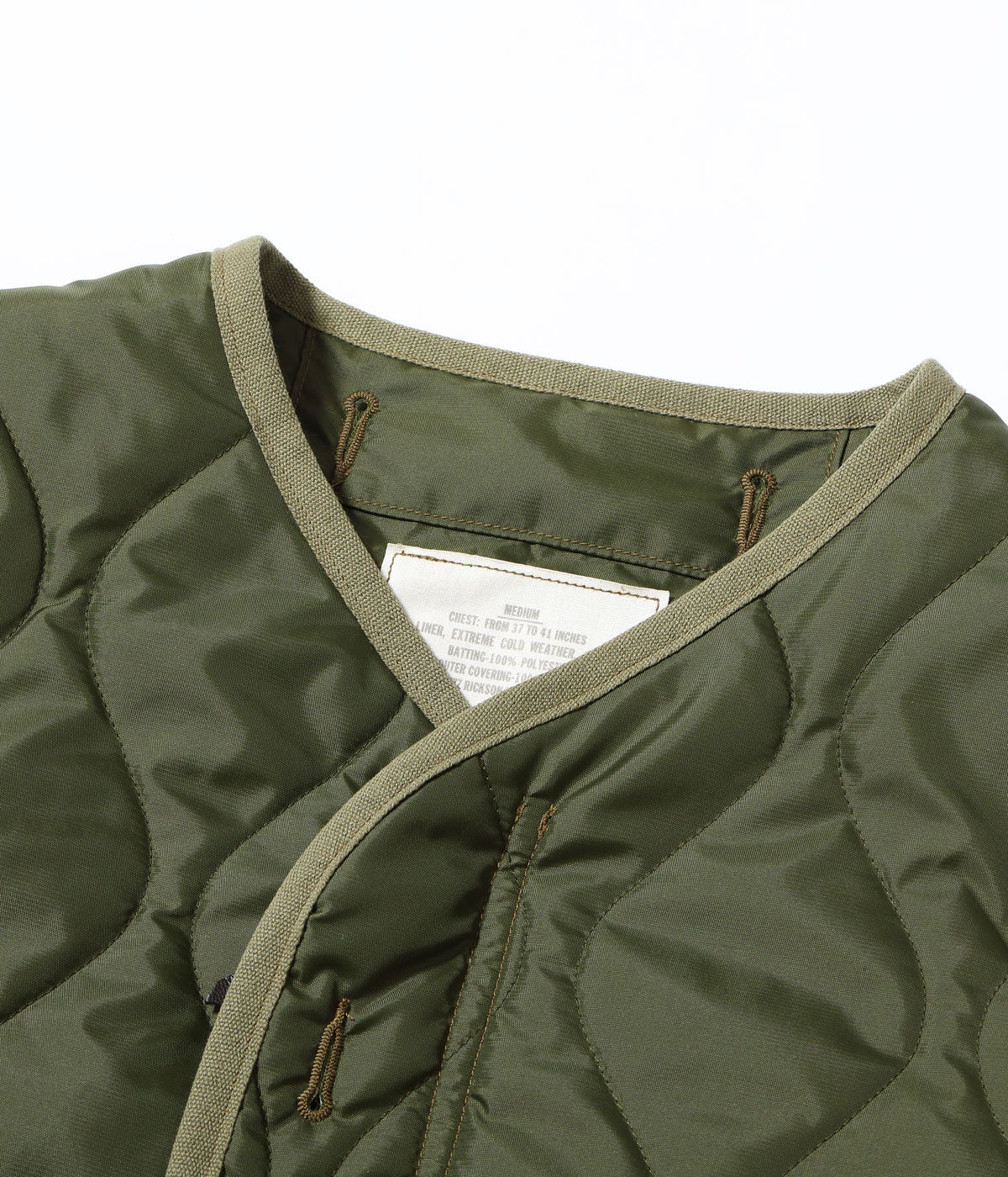 BR15754 Type M-65 LINER “BUZZ RICKSON MFG. CO., INC.” - OLIVE