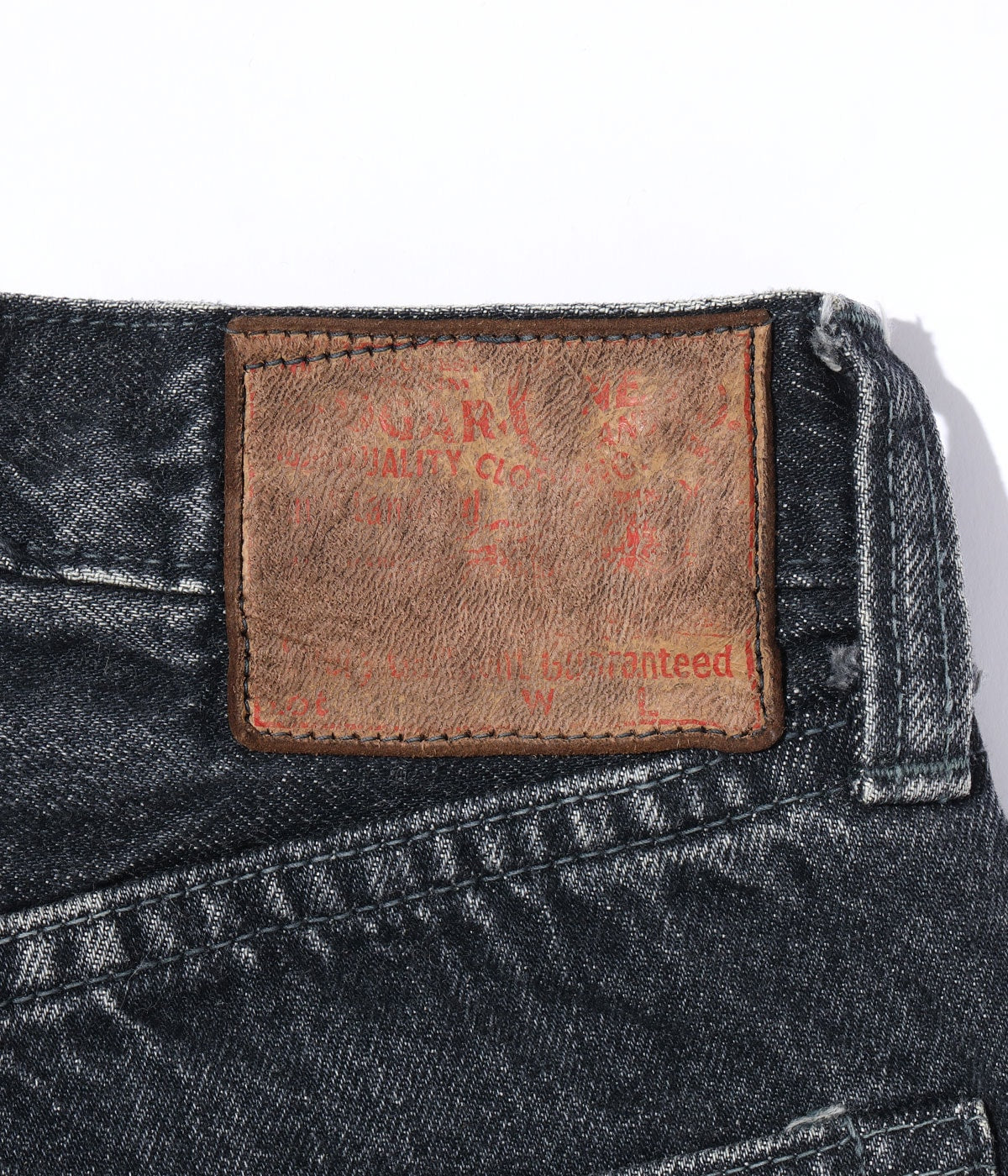 SC42460H 14.25oz. BLACK DENIM 1947 HARD WASH MODEL (REGULAR STRAIGHT) - INDIGO