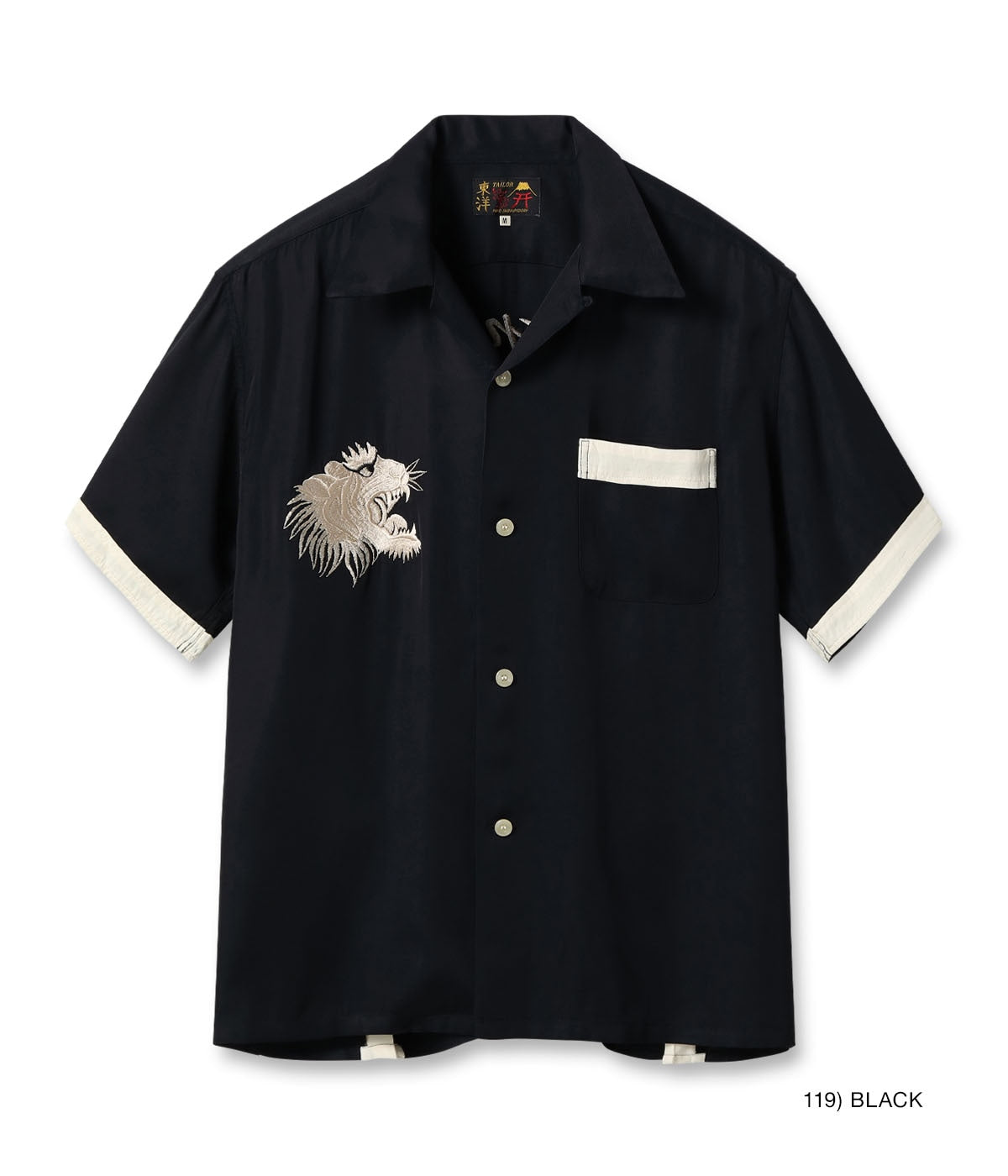 TT39302 SUKA BOWLING SHIRT “ROARING TIGER - BLACK