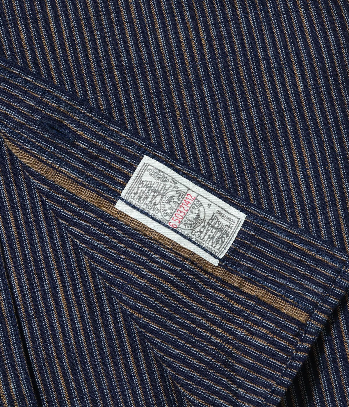 SC29385 FICTION ROMANCE 7.2oz. INDIGO STRIPE WORK SHIRT - INDIGO