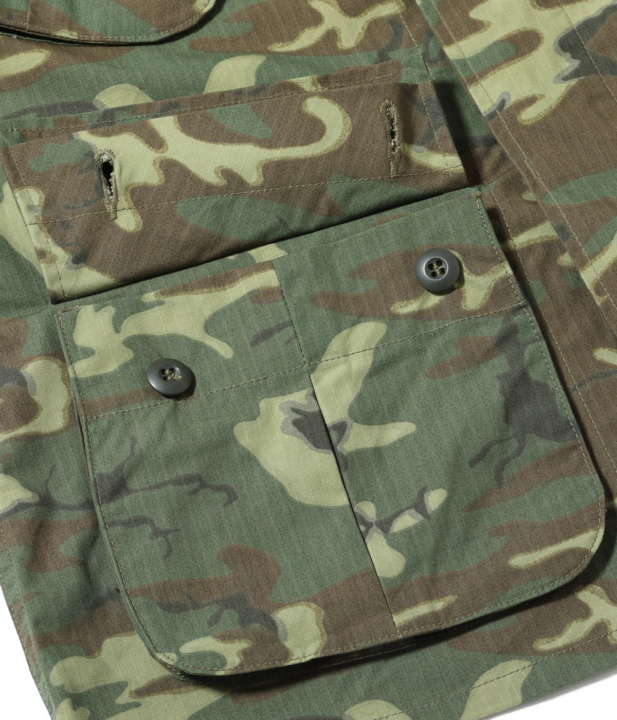 BR15691 COAT MAN'S CAMOUFLAGE COTTON WIND RESISTANT POPLIN CLASS 2 - CAMOUFLAGE