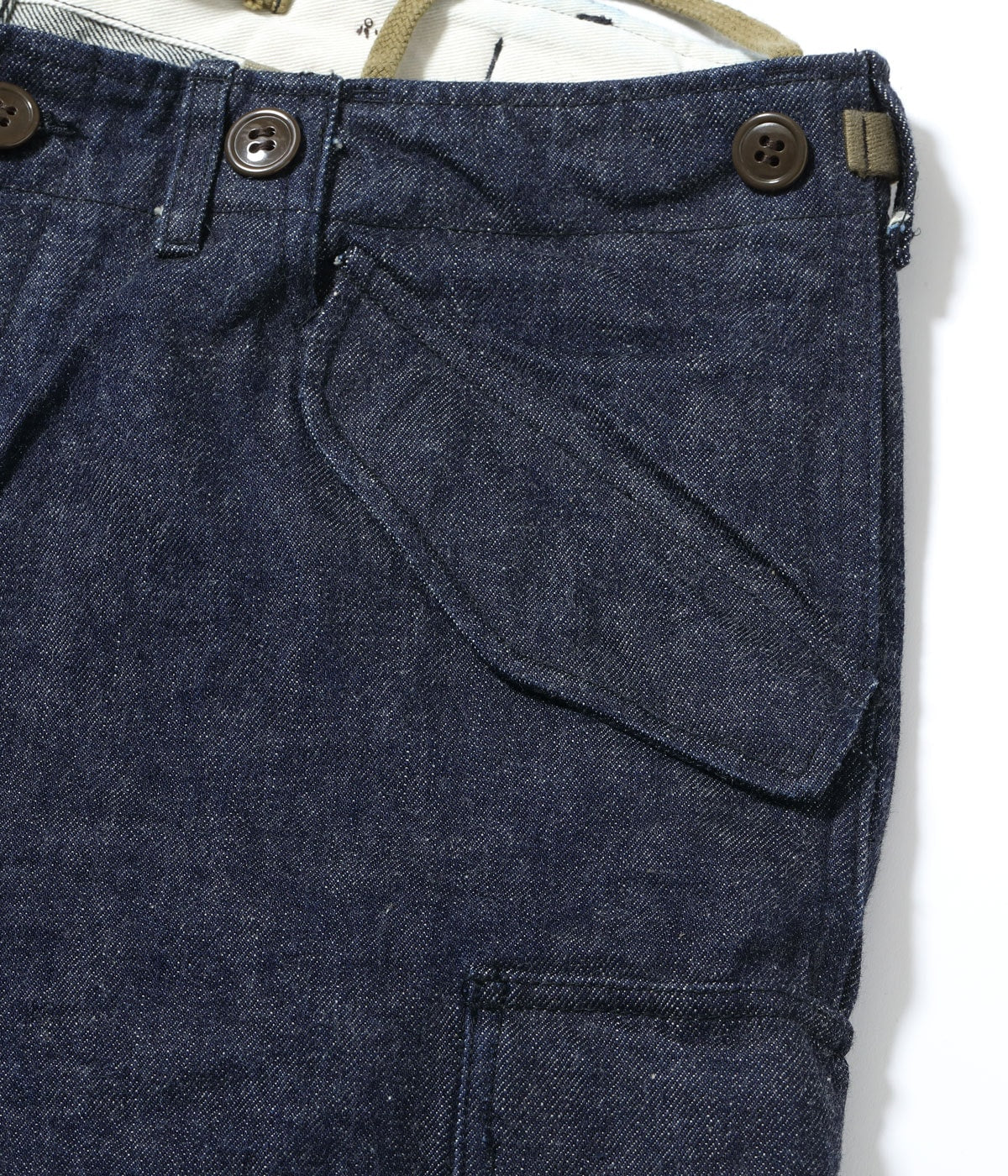 BR42586 TROUSERS SHELL FIELD Type M-51 “DENIM CIVILIAN MODEL” - INDIGO