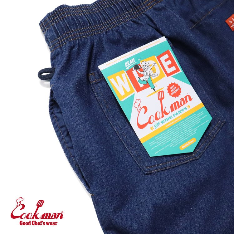 CHEF PANTS SEMIWIDE DENIM - NAVY