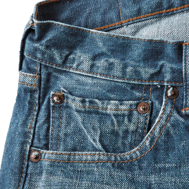 1102-Fade Straight Denim “Fade” - INDIGO