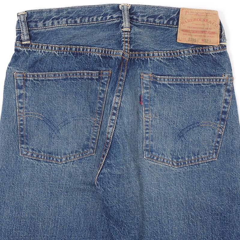 2ND-HAND 1105 (USED WASH) - INDIGO DENIM
