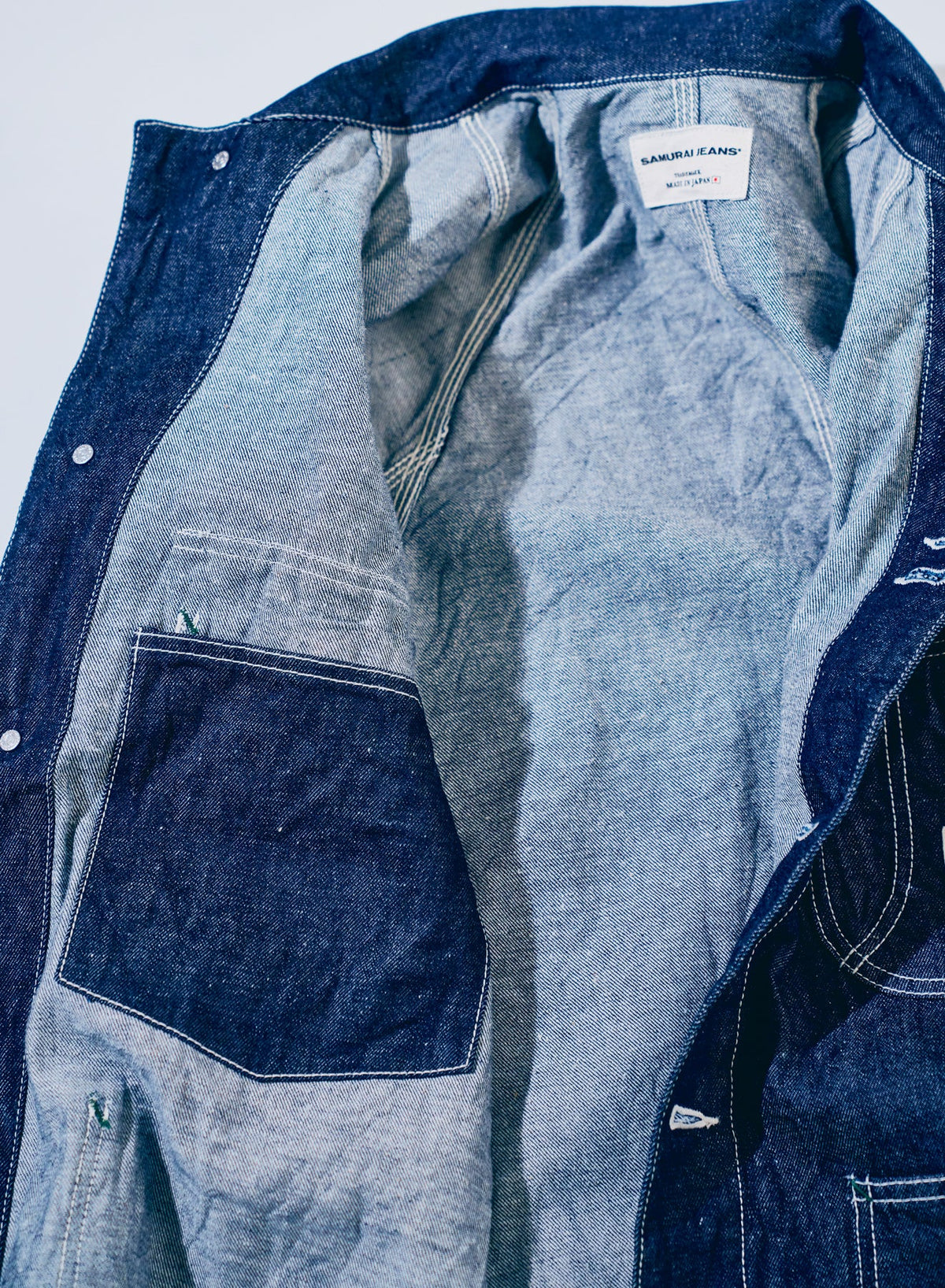 SJCA-SC01 Samurai Cotton Denim Coverall - INDIGO