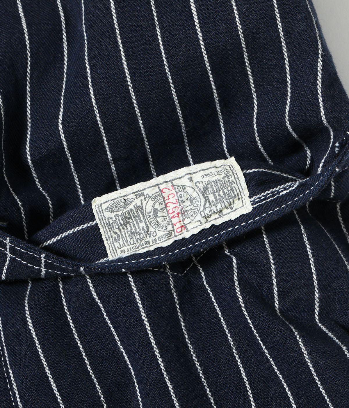 HD15647 HEADLIGHT 8oz. SPECIAL WOVEN STRIPE DENIM WORK COAT - INDIGO