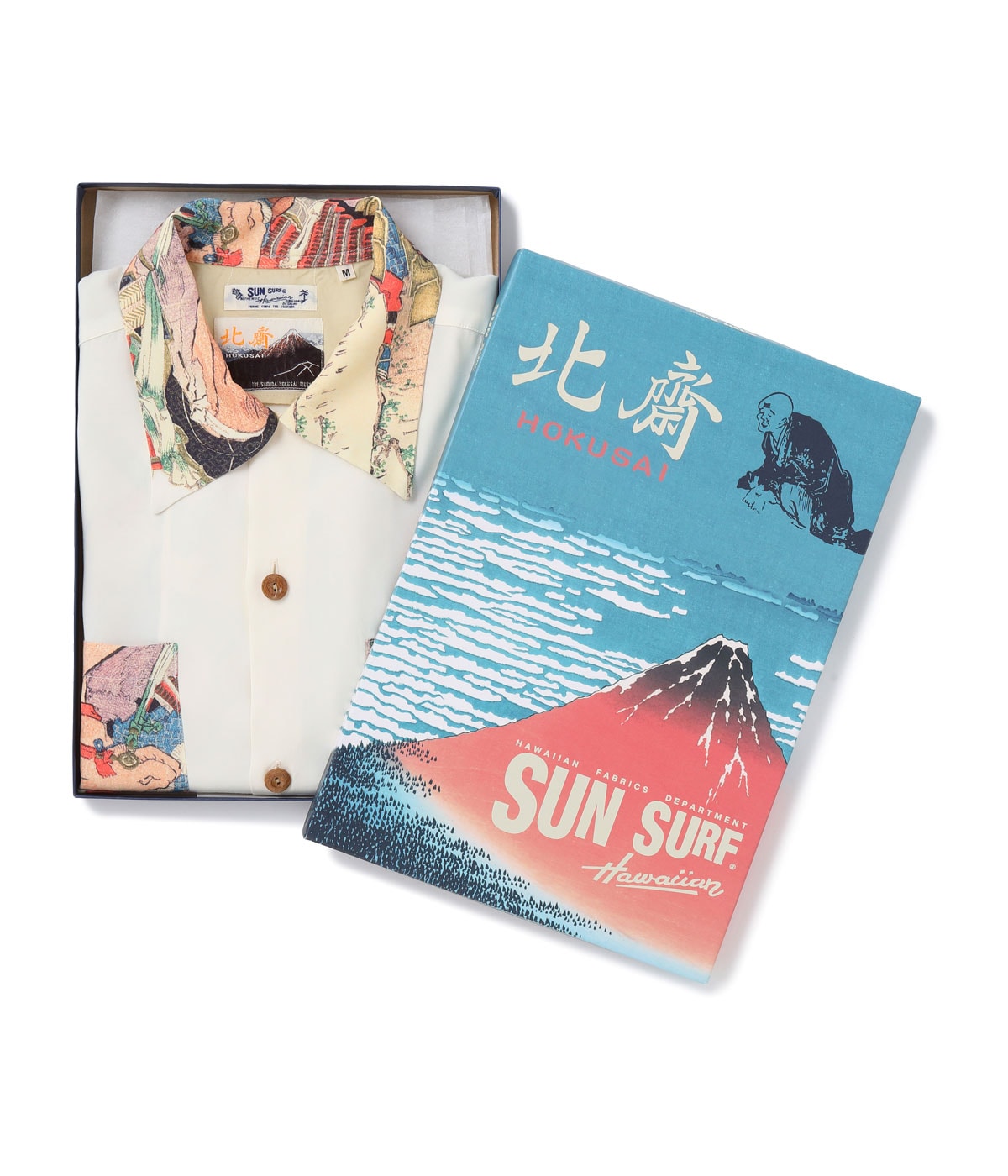 SS39656 SUN SURF × Katsushika Hokusai SPECIAL EDITION Hatakeyama Shigetada - OFF WHITE