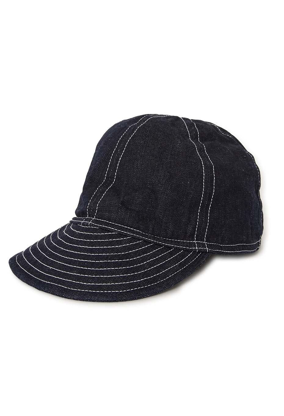 SELVEDGE LIGHT DENIM MECHANIC CAP - NAVY