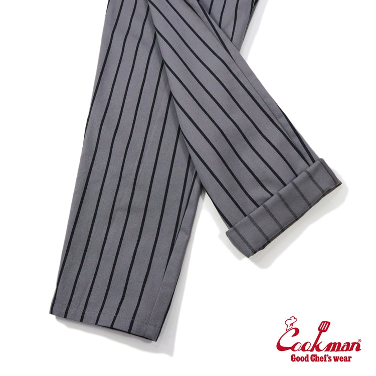 CHEF PANTS STRIPE - HIGHWAY GRAY
