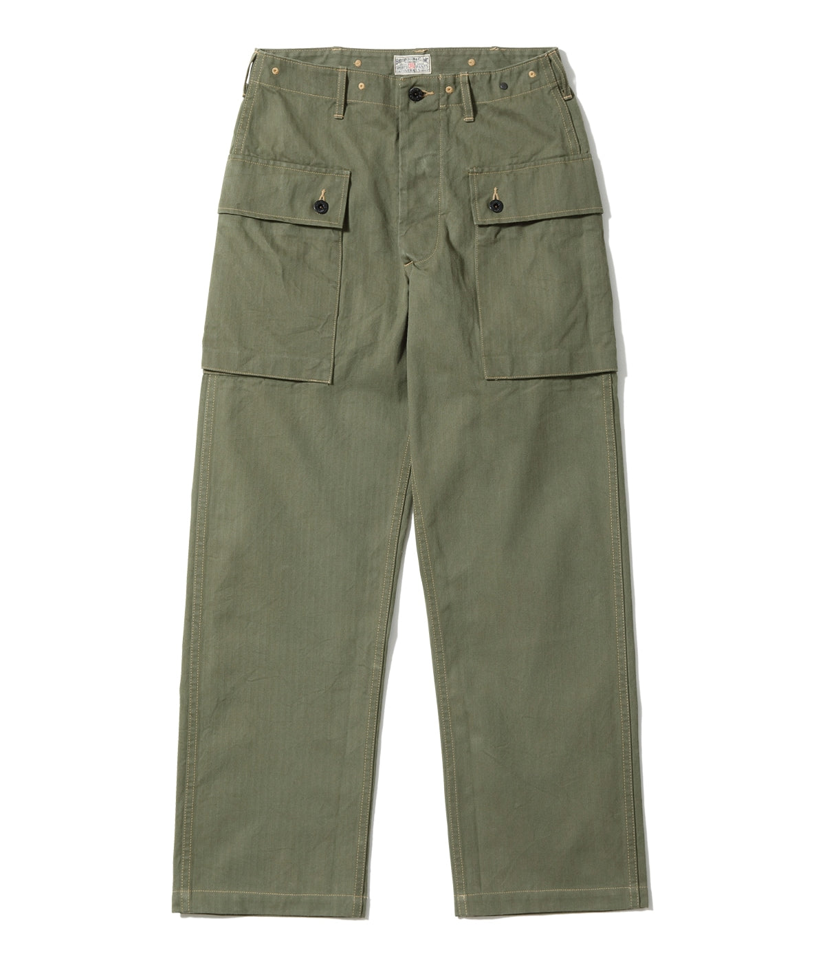 BR42501 US MARINE CORPS M-1944 HERRINGBONE PANTS SHORT LENGTH - OLIVE