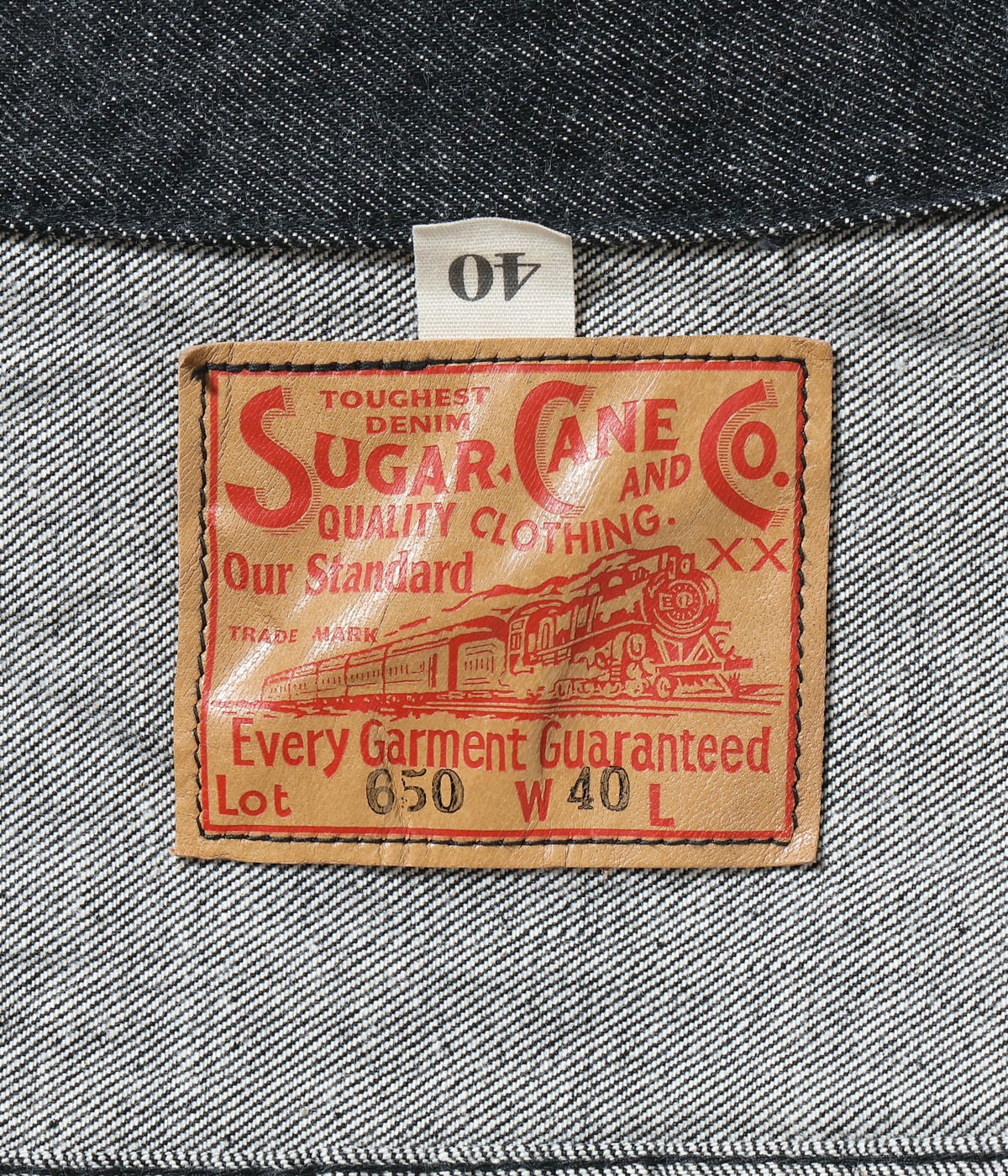 SC15650 14.25oz. BLACK DENIM JACKET 1953 MODEL - INDIGO
