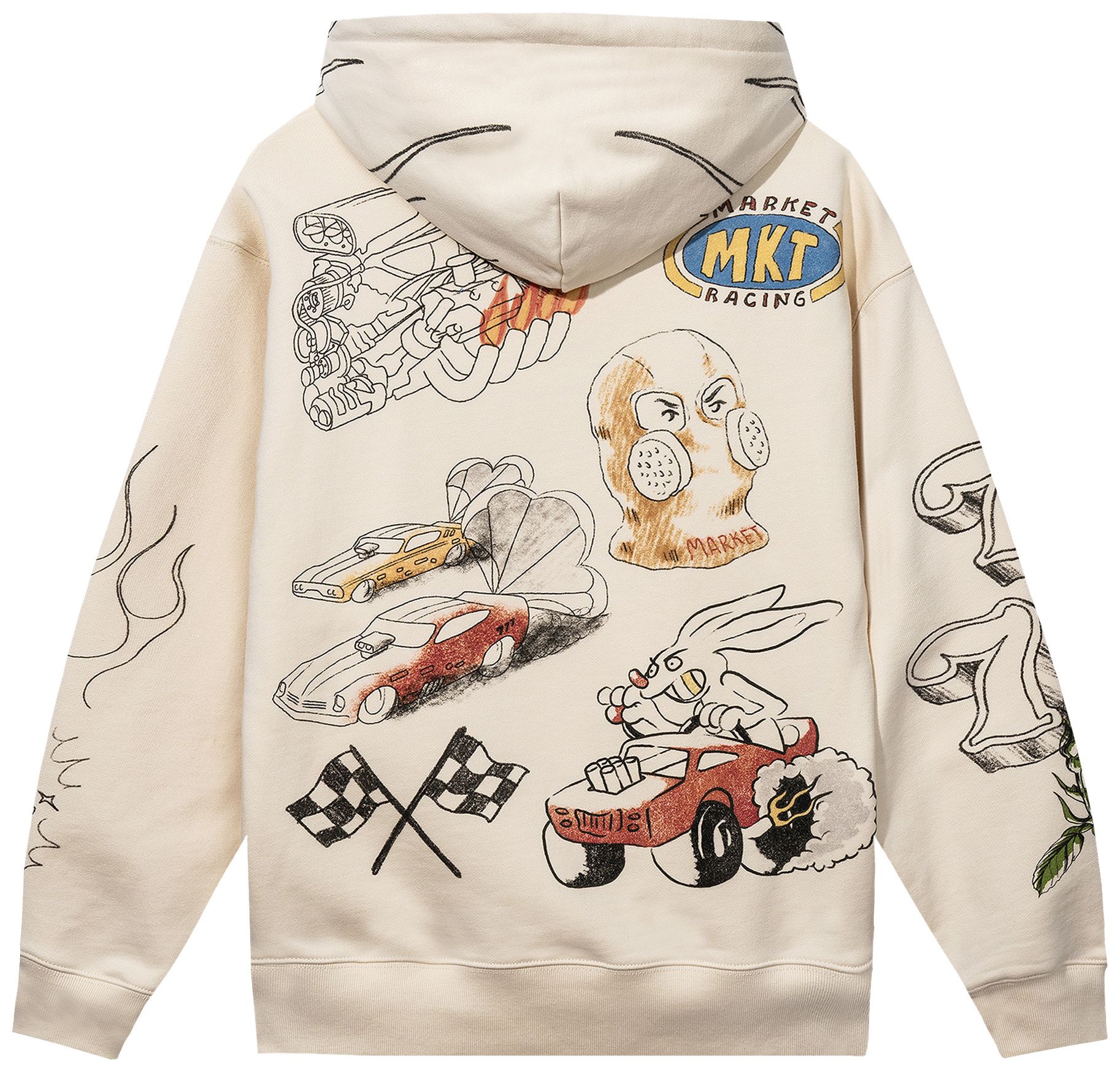 HORSEPOWER HOODIE - ECRU