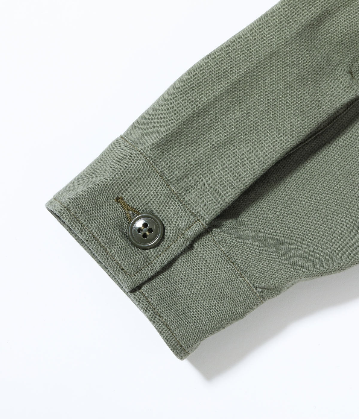 BR29586 SHIRT MAN'S COTTON SATEEN OLIVE GREEN SHADE107 “DEMILITARIZED ZONE” - DMZ