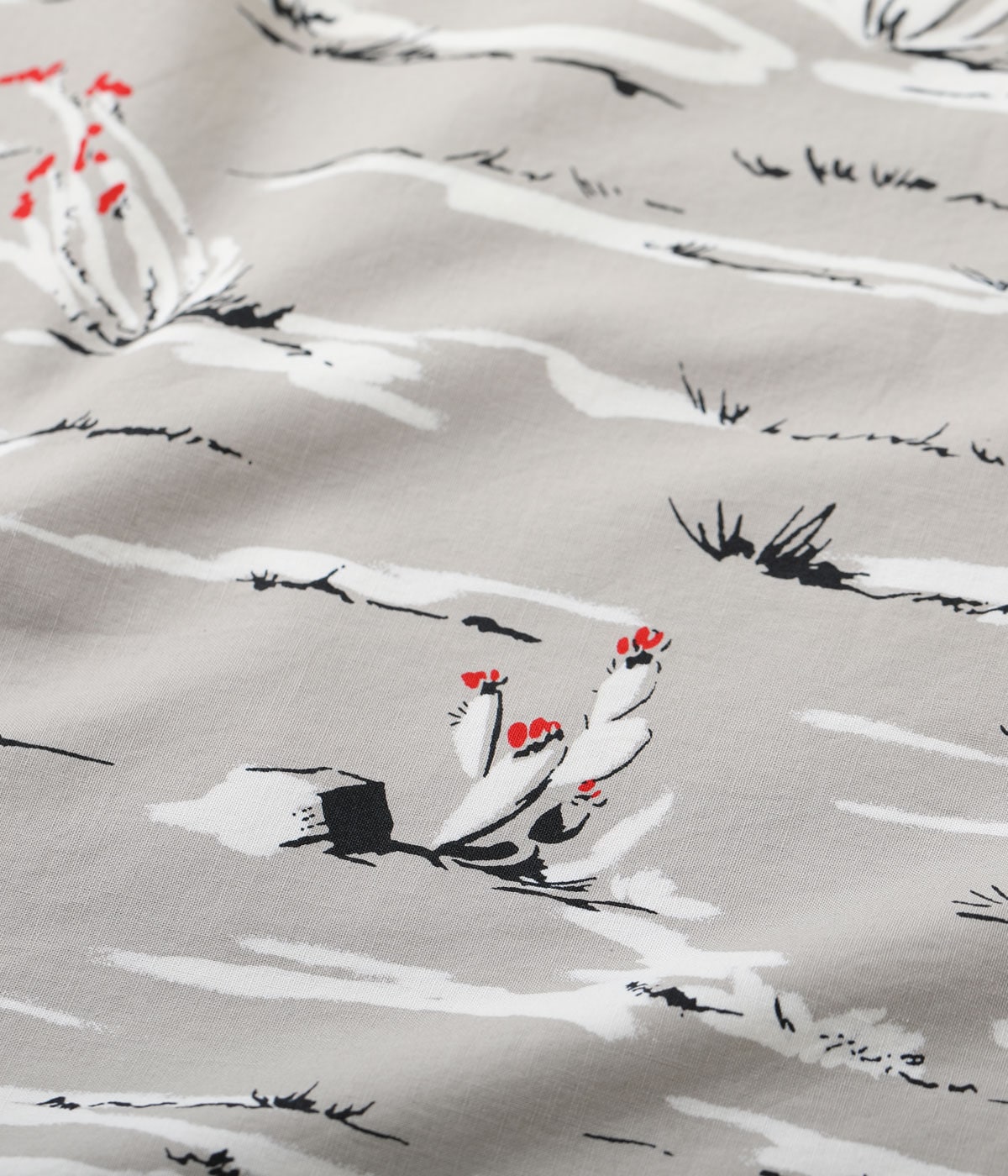 SH39311 COTTON TYPEWRITER OPEN SHIRT “CONDOR - GRAY