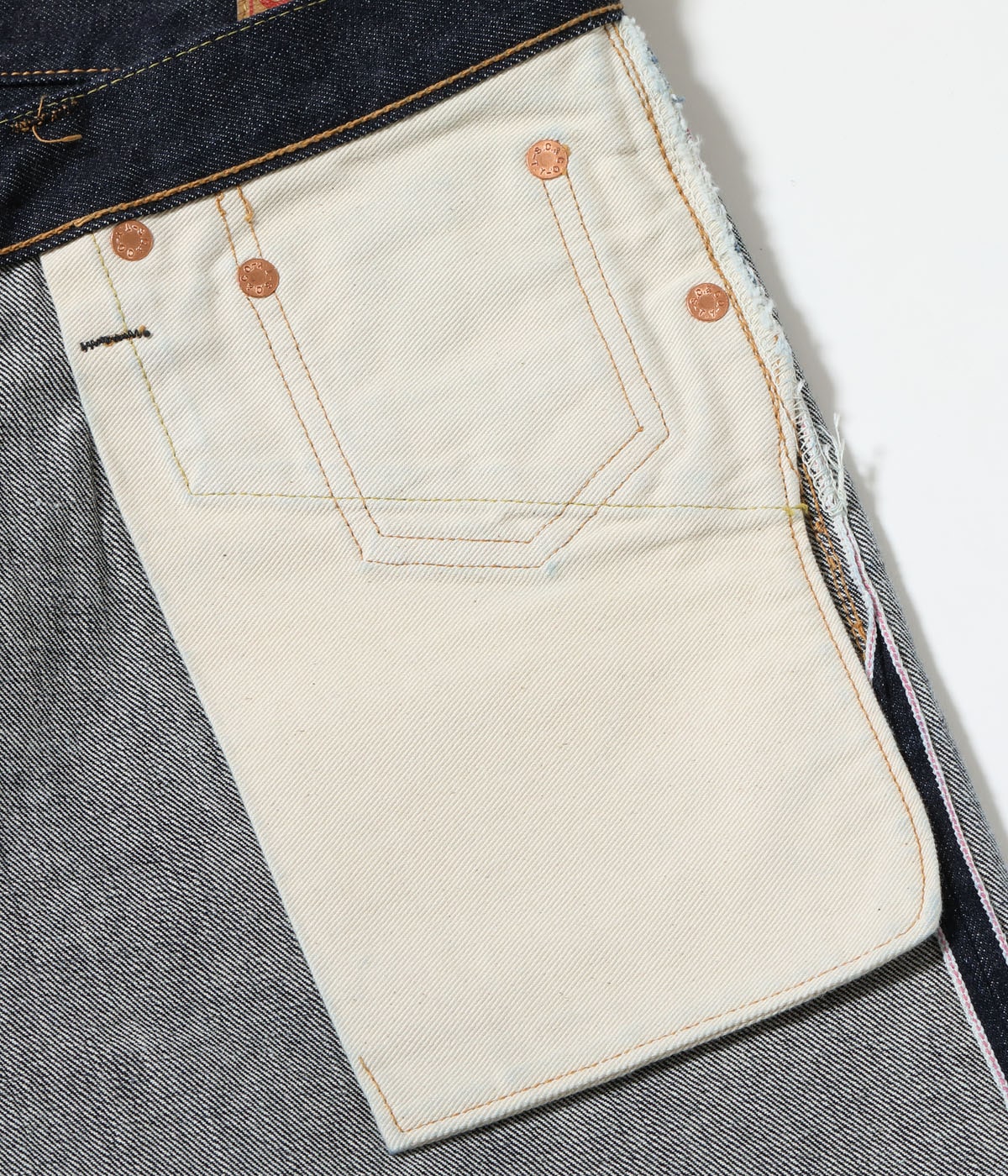 SC51947 14.25oz. DENIM 1947 MODEL SHORTS - INDIGO