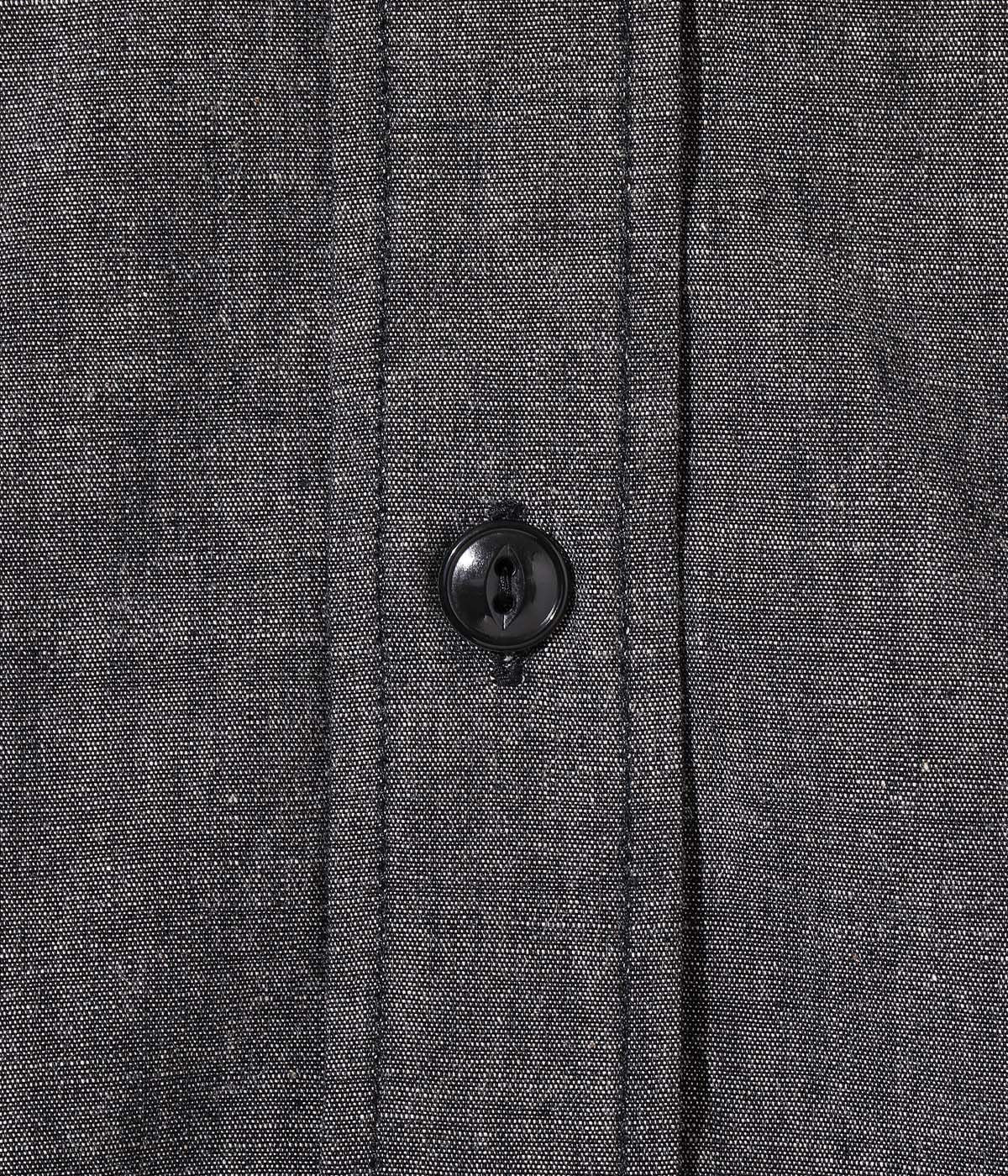 SC39307 BLACK CHAMBRAY WORK SHIRT (SHORT SLEEVE) - BLACK