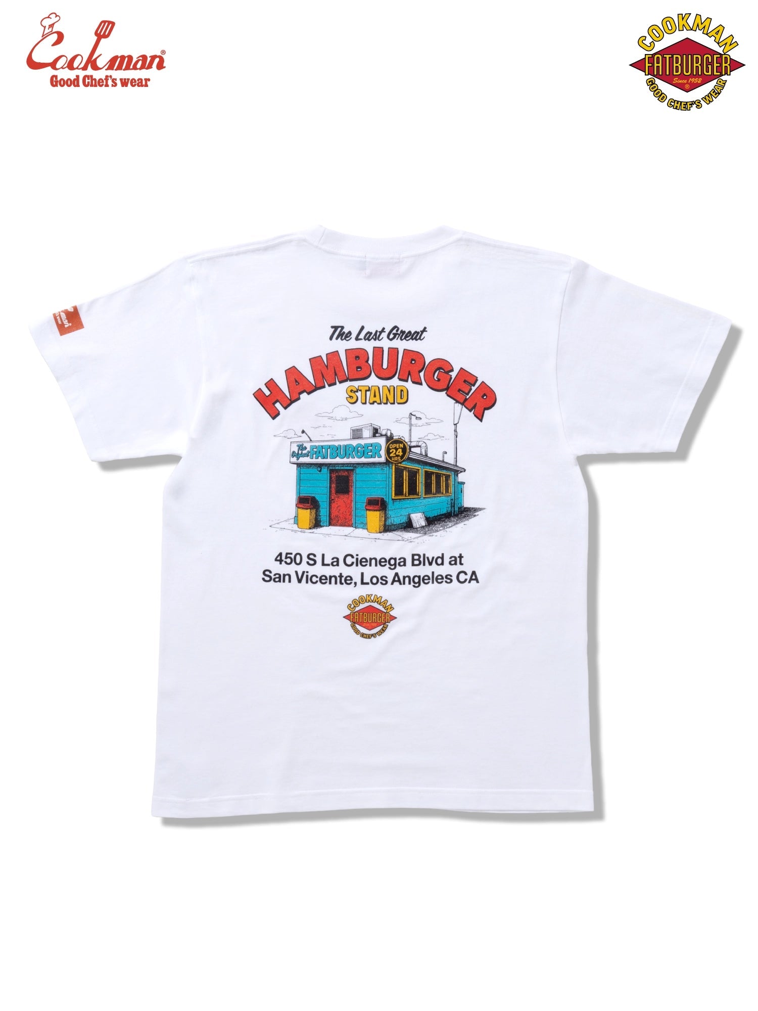 FATBURGER FIRST LOCATION TEE S/S - WHITE