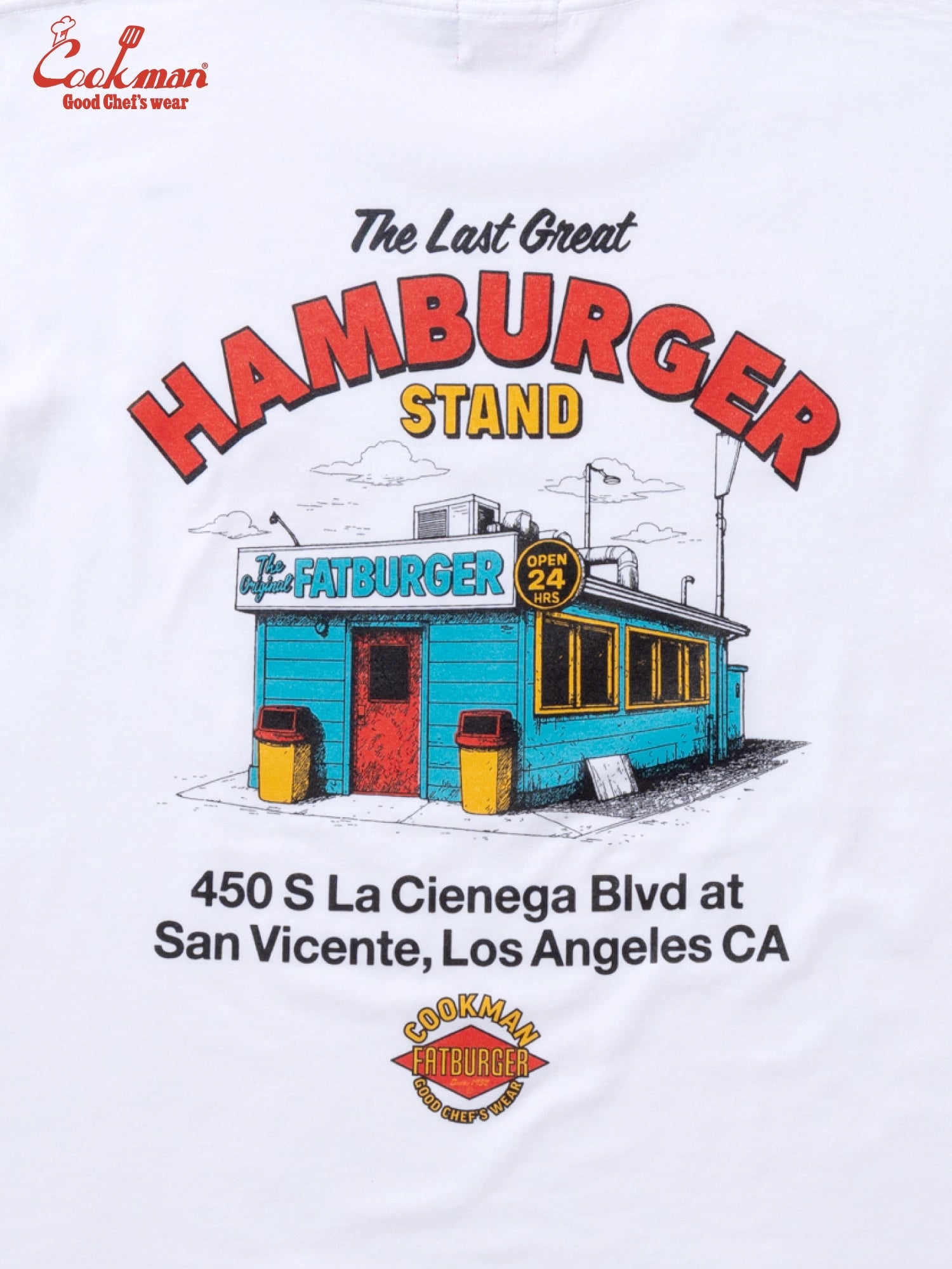 FATBURGER FIRST LOCATION TEE S/S - WHITE