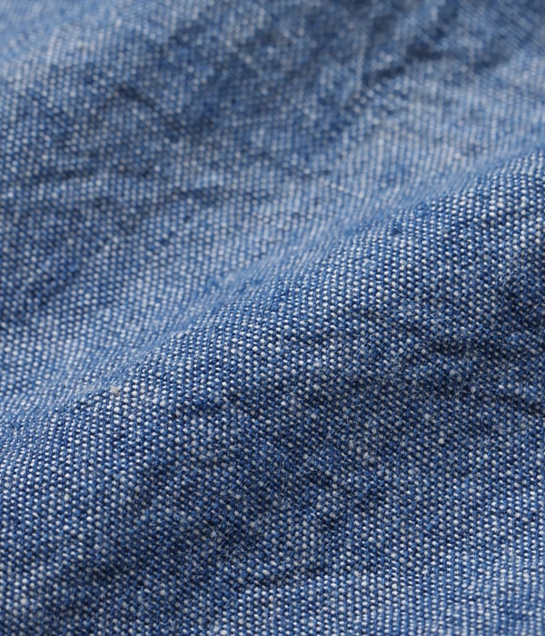 BR35856 BLUE CHAMBRAY WORK SHIRTS S/S - BLUE