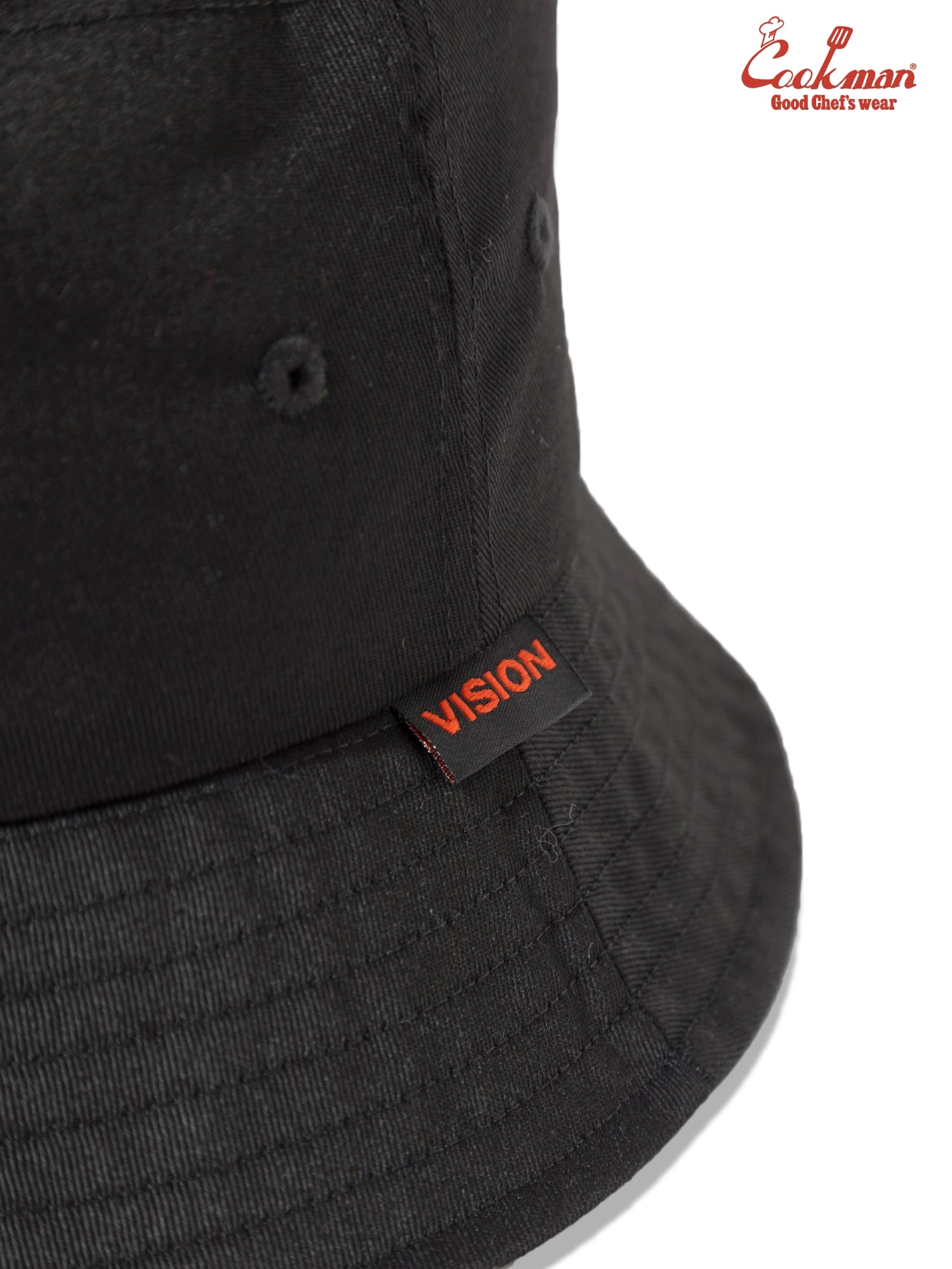 BUCKET HAT VISION LOGO - BLACK