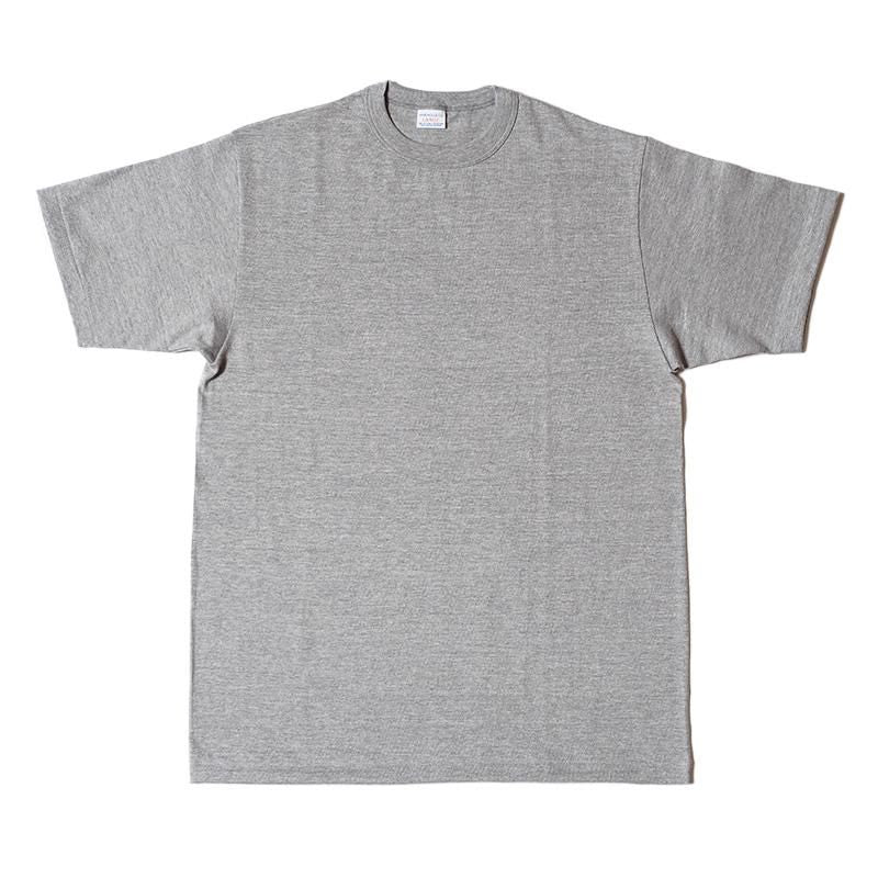 4096 88/12 HEATHER CREW NECK T PLAIN - GRAY
