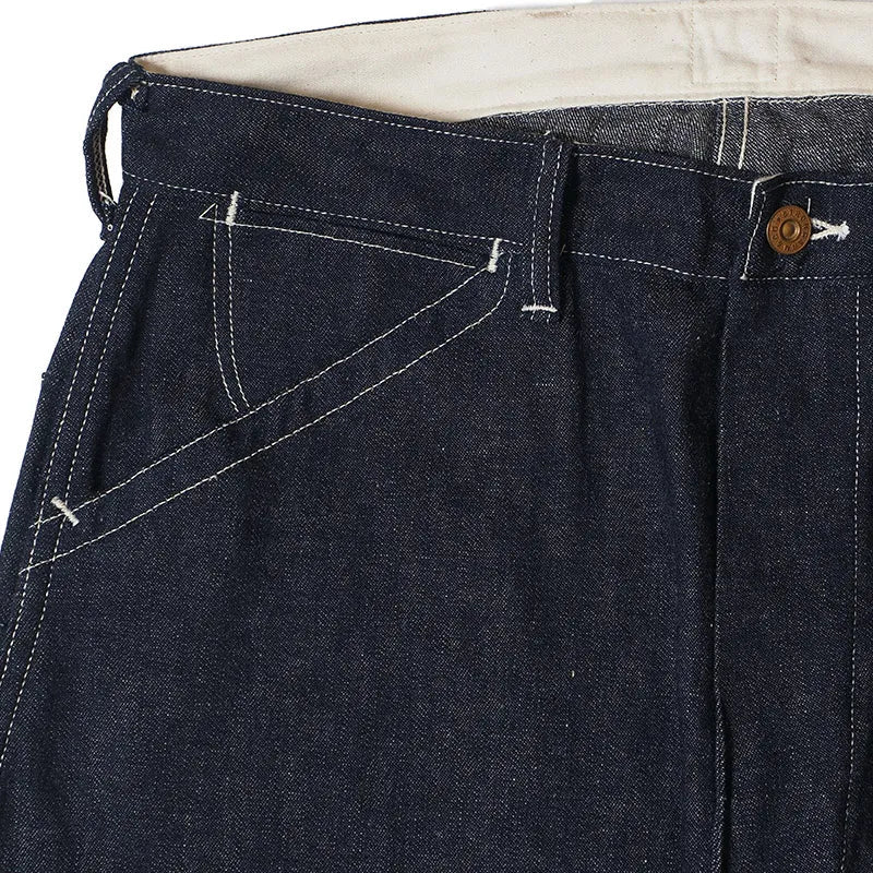 JG-12 late 30s to early 40s Ironworkers Trousers ONE WASH - INDIGO