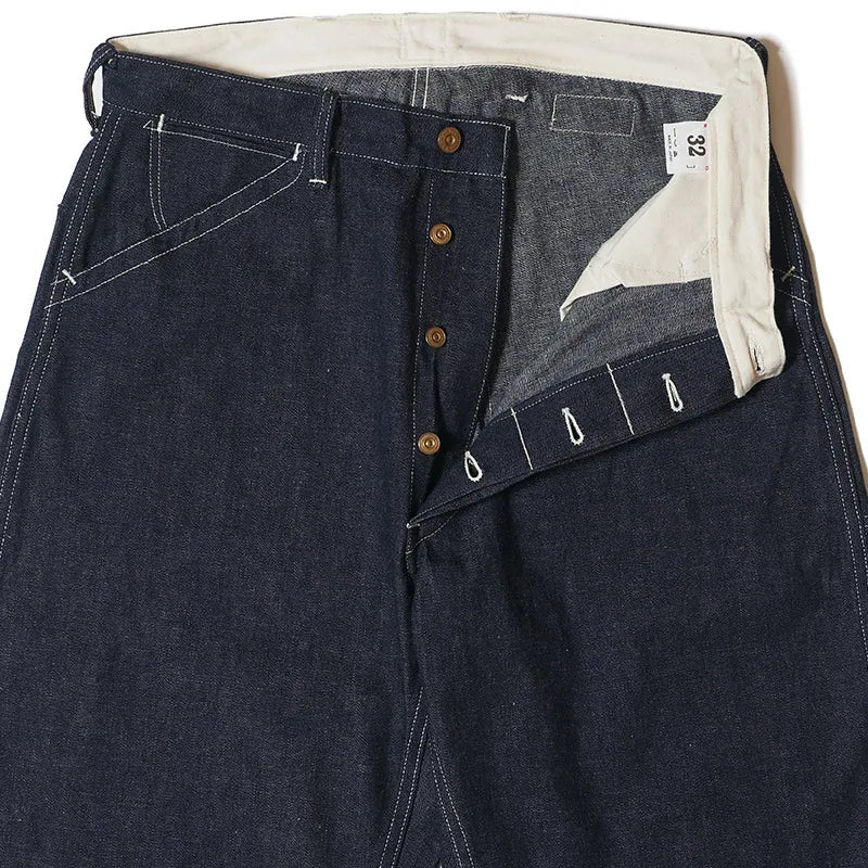 JG-12 late 30s to early 40s Ironworkers Trousers ONE WASH - INDIGO